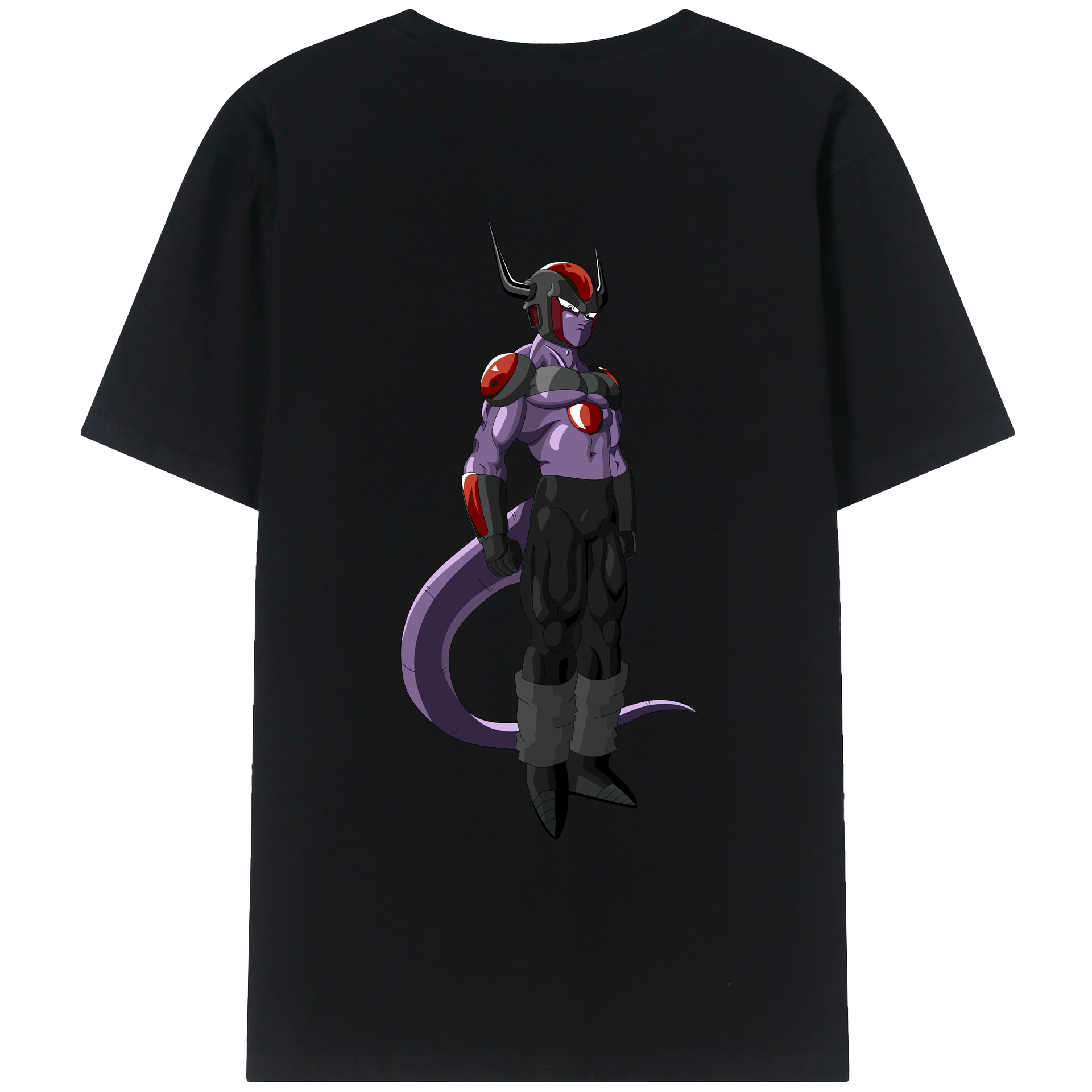 （画像用） ドラゴンボール フリーザ DRAGON BALL Frieza 綿100％ メンズ半袖Tシャツ（バックプリント） 通気性
