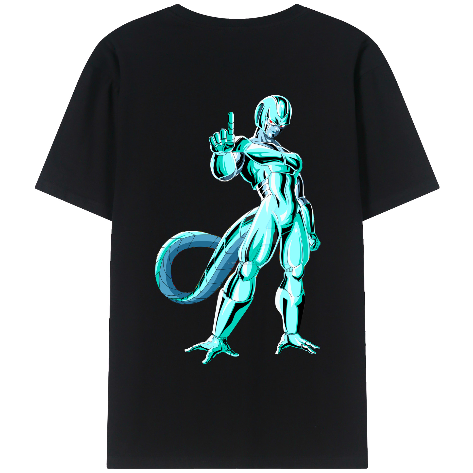 （画像用） ドラゴンボール クウラ DRAGON BALL Cooler Coora 綿100％ メンズ半袖Tシャツ（バックプリント） 通気性