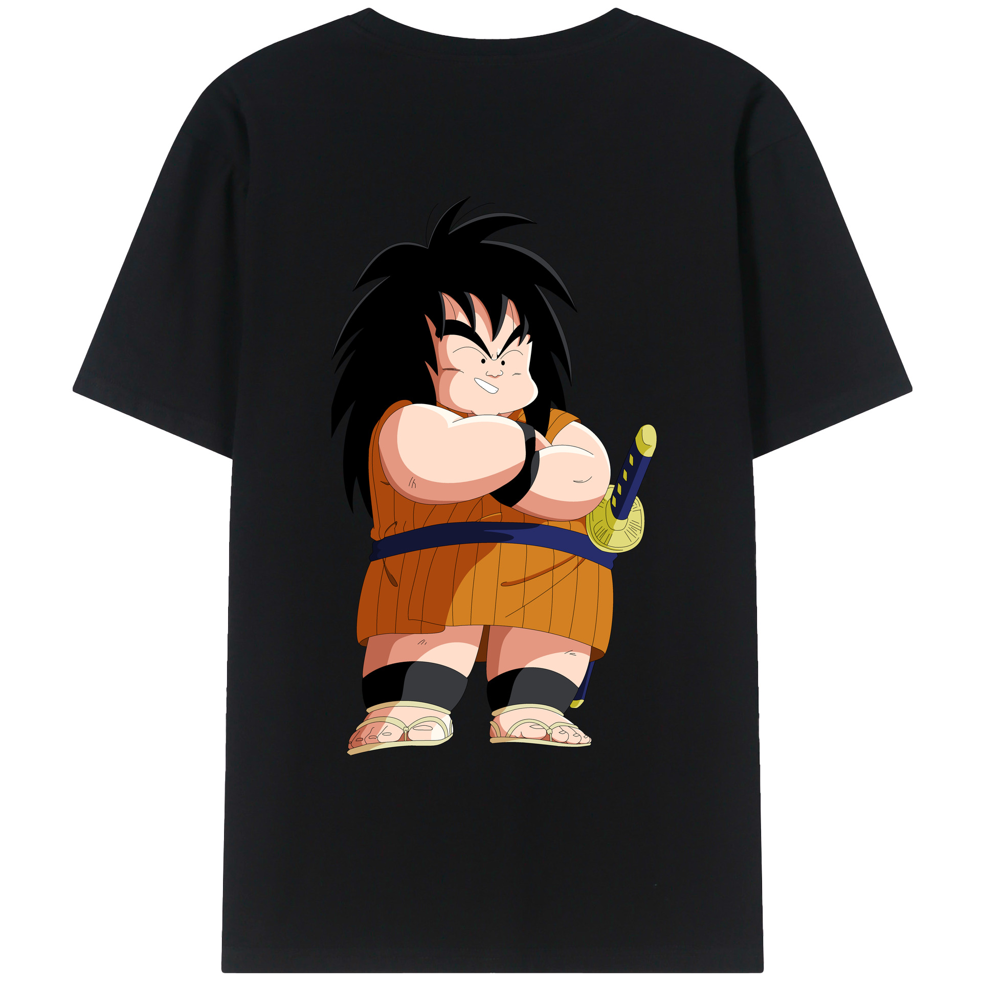 （画像用） ドラゴンボール やじろべえ DRAGON BALL Yajirobe 綿100％ メンズ半袖Tシャツ（バックプリント） 通気性