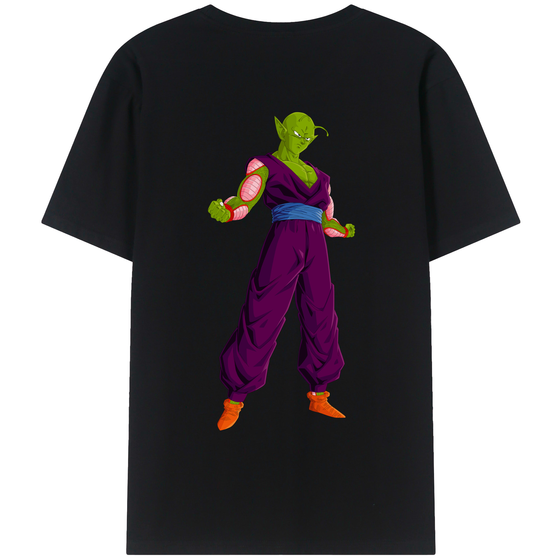 （画像用） ドラゴンボール ピッコロ DRAGON BALL Piccolo 綿100％ メンズ半袖Tシャツ（バックプリント） 通気性