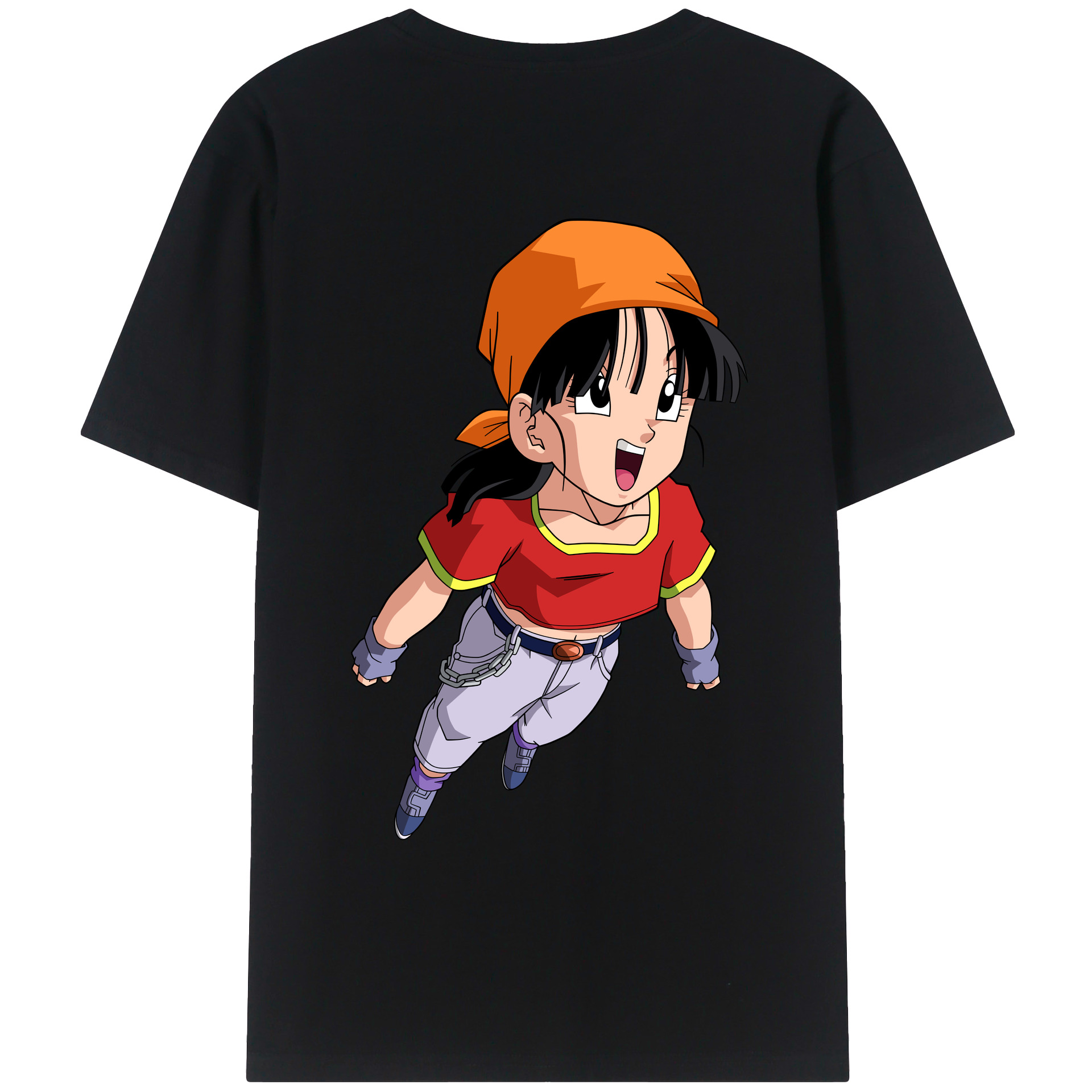 （画像用） ドラゴンボール パン DRAGON BALL Pan 綿100％ メンズ半袖Tシャツ（バックプリント） 通気性