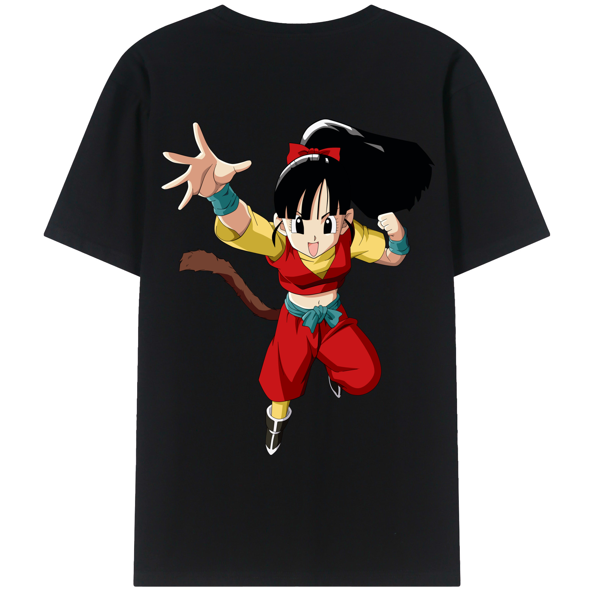 （画像用） ドラゴンボール パン DRAGON BALL Pan 綿100％ メンズ半袖Tシャツ（バックプリント） 通気性