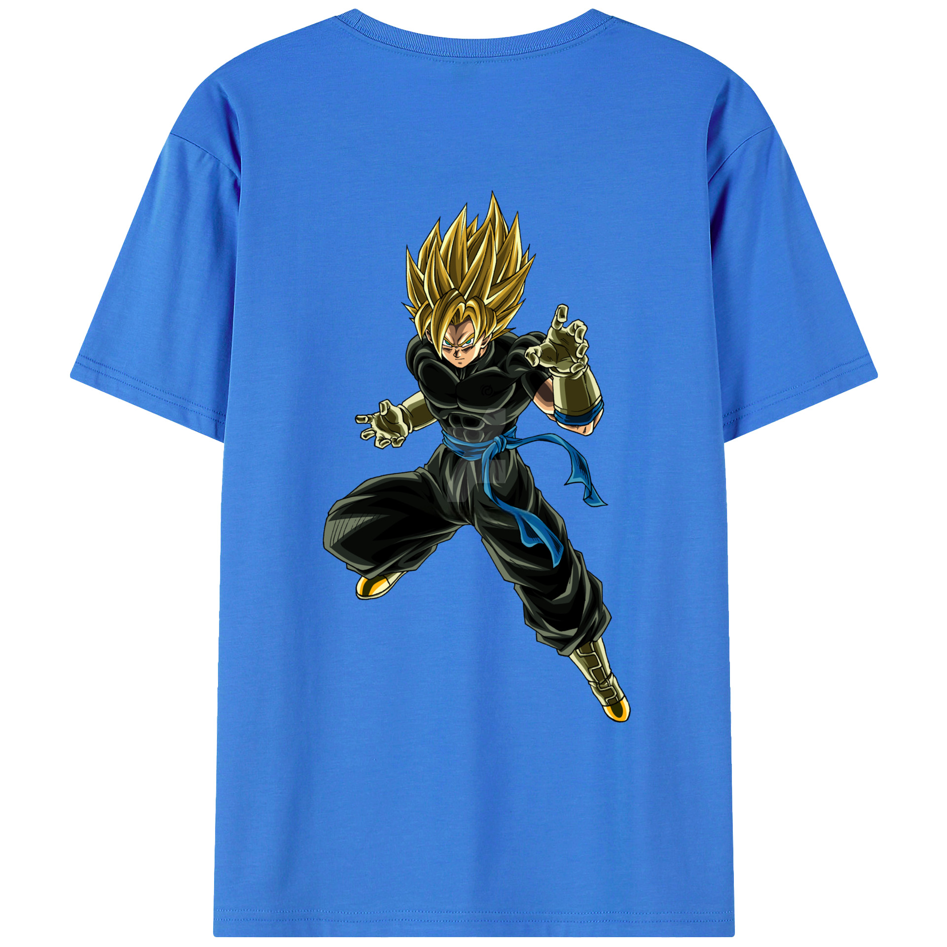 （画像用） ドラゴンボール ベジット DRAGON BALL Vegetto 綿100％ メンズ半袖Tシャツ（バックプリント） 通気性