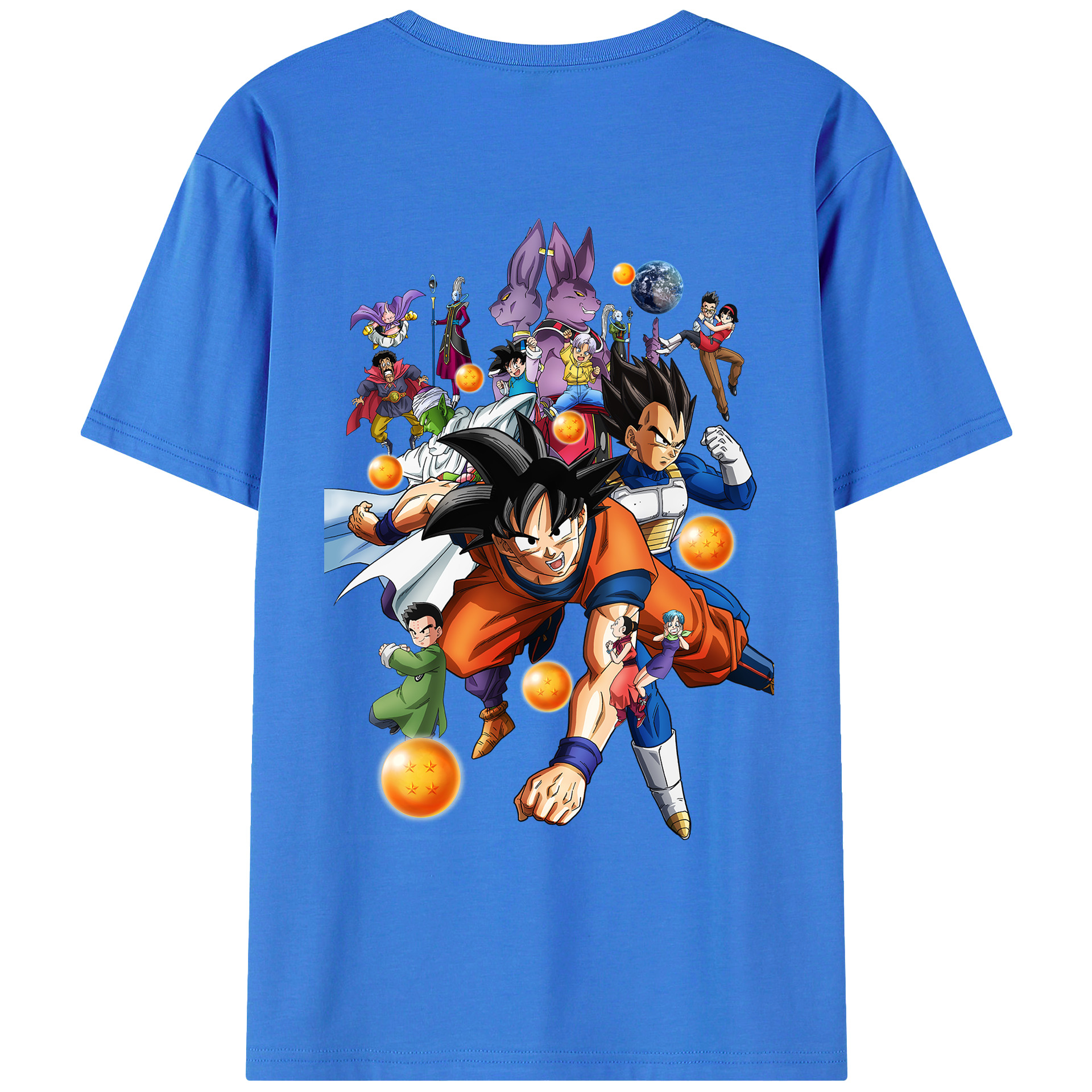 （画像用） ドラゴンボール DRAGON BALL 綿100％ メンズ半袖Tシャツ（バックプリント） 通気性
