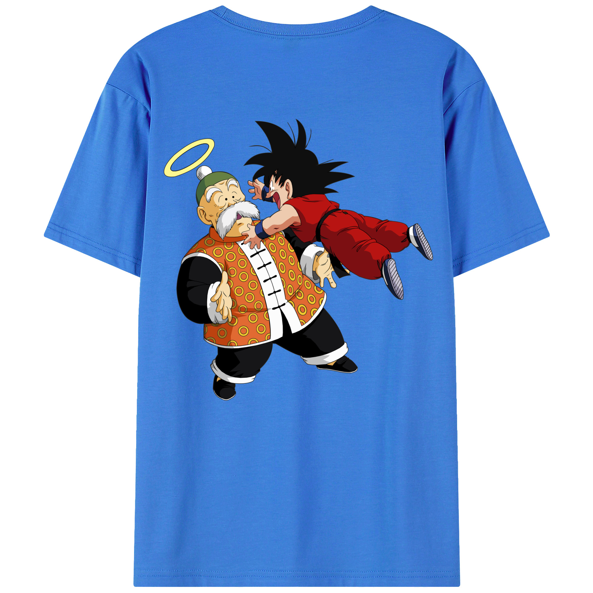 （画像用） ドラゴンボール 孫悟空（そん ごくう）Son Goku カカロット DRAGON BALL Kakarotto 綿100％ メンズ半袖Tシャツ（バックプリント） 通気性