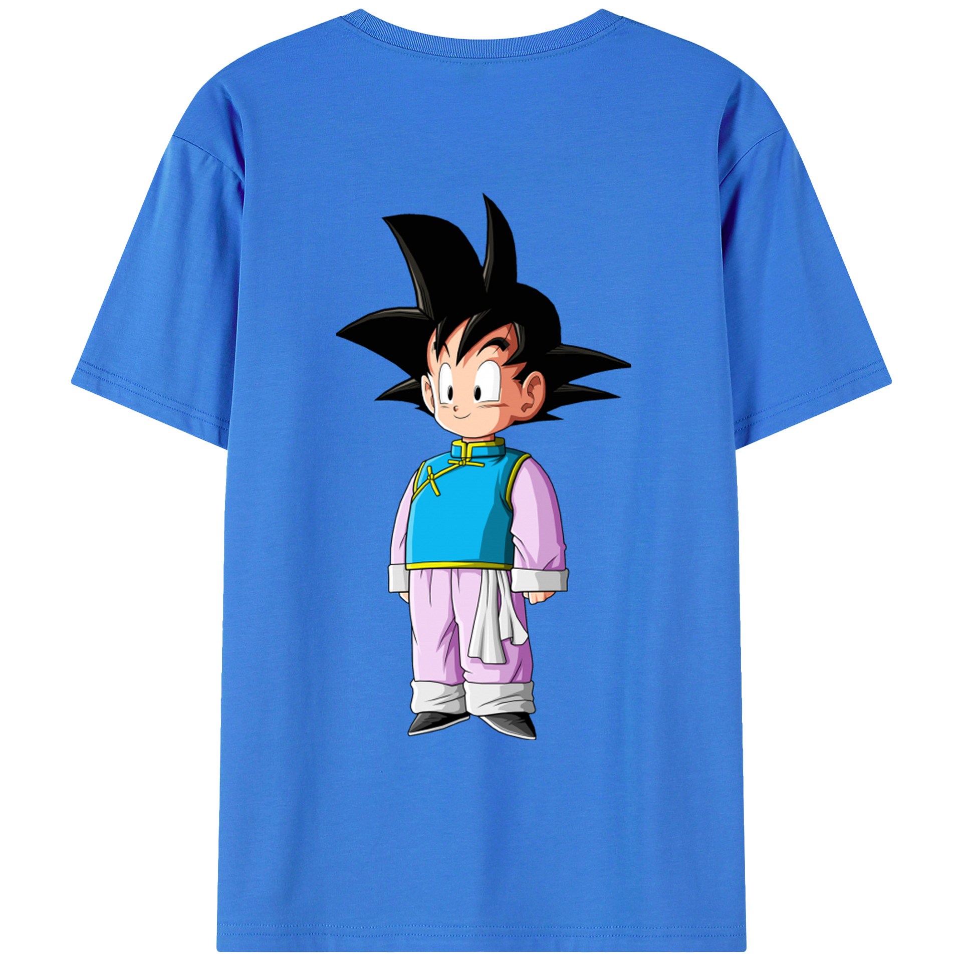 （画像用） ドラゴンボール 孫悟空（そん ごくう）Son Goku カカロット DRAGON BALL Kakarotto 綿100％ メンズ半袖Tシャツ（バックプリント） 通気性