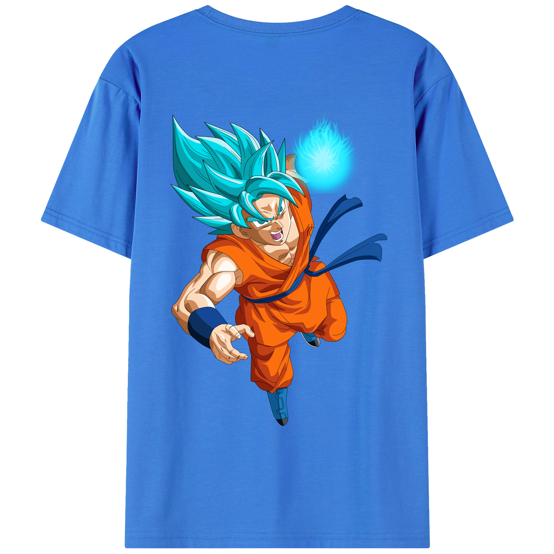 （画像用） ドラゴンボール 孫悟空（そん ごくう）Son Goku カカロット DRAGON BALL Kakarotto 綿100％ メンズ半袖Tシャツ（バックプリント） 通気性