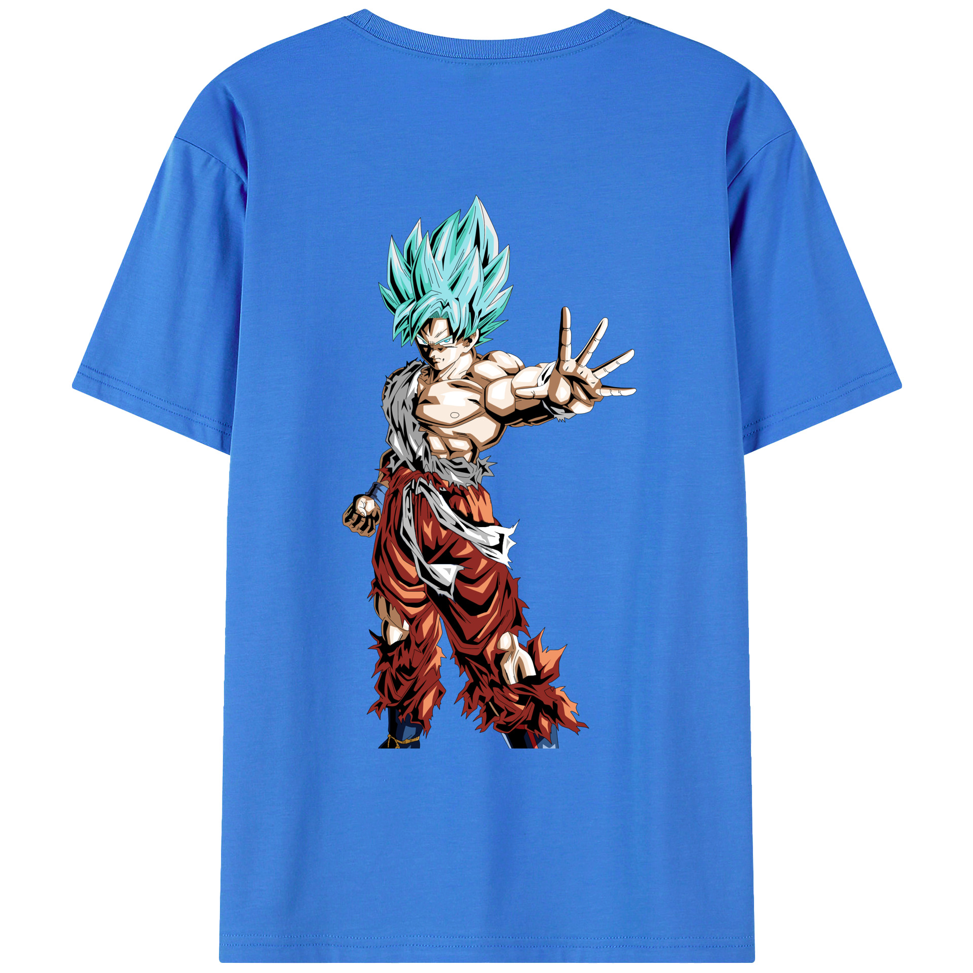 （画像用） ドラゴンボール 孫悟空（そん ごくう）Son Goku カカロット DRAGON BALL Kakarotto 綿100％ メンズ半袖Tシャツ（バックプリント） 通気性