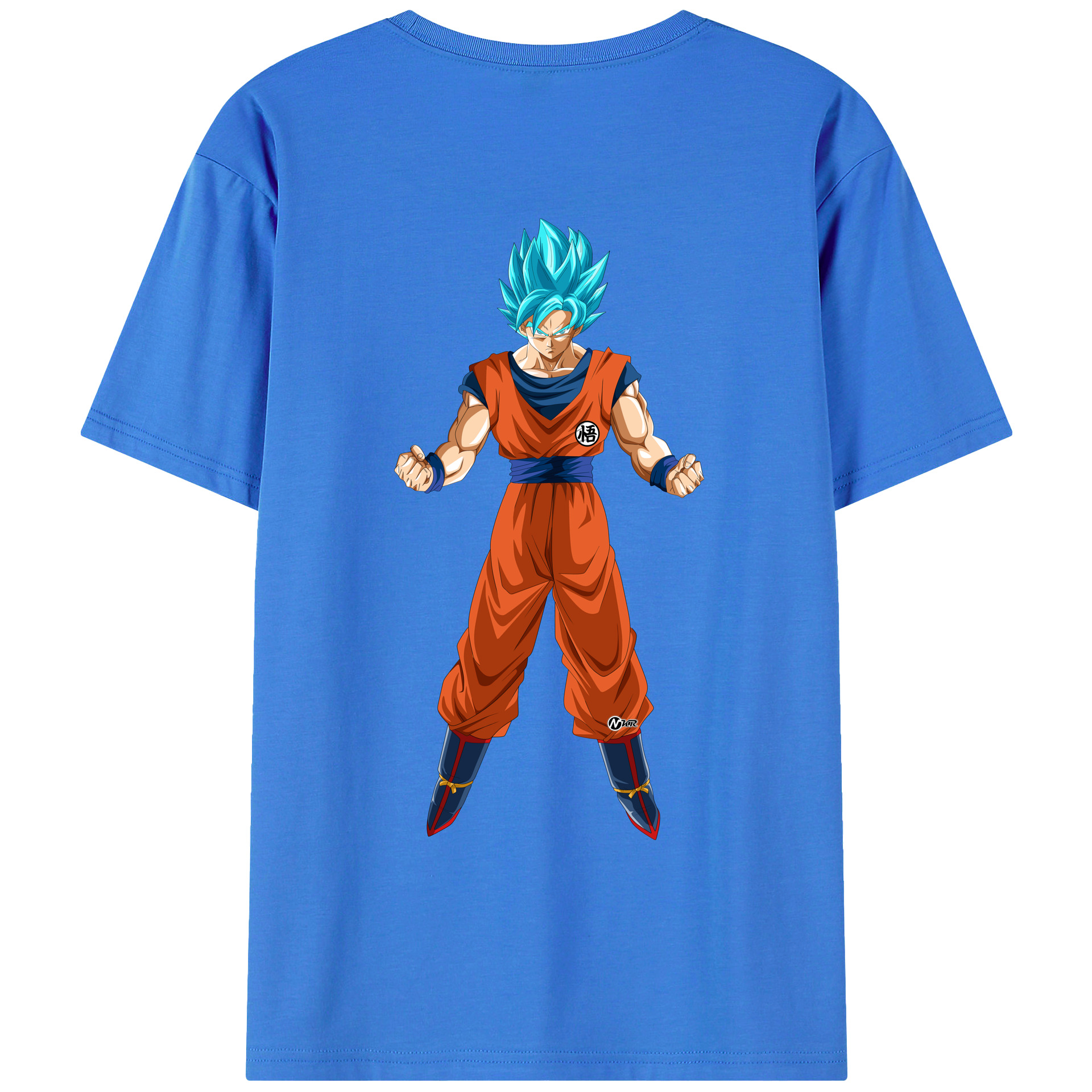 （画像用） ドラゴンボール 孫悟空（そん ごくう）Son Goku カカロット DRAGON BALL Kakarotto 綿100％ メンズ半袖Tシャツ（バックプリント） 通気性