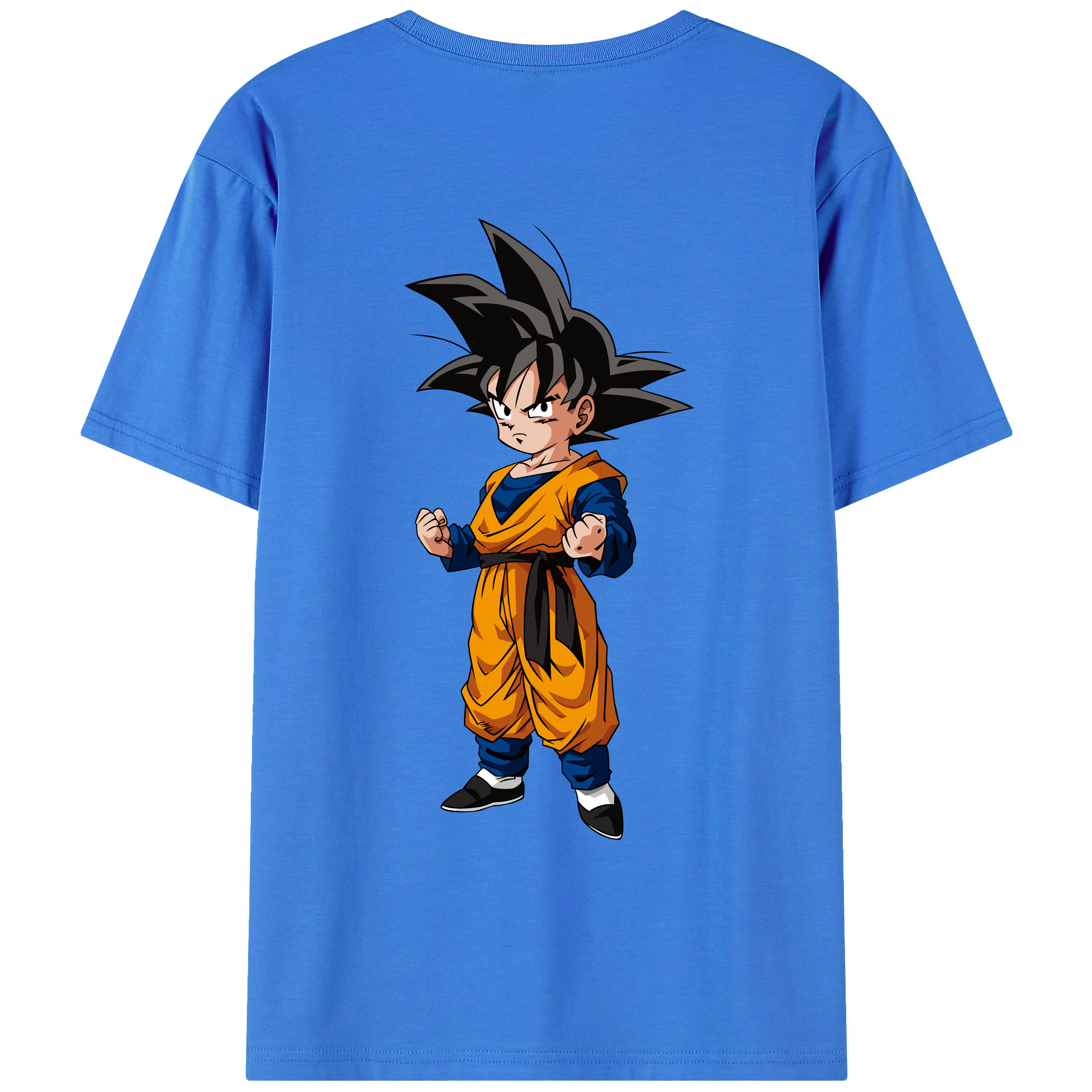 （画像用） ドラゴンボール 孫悟空（そん ごくう）Son Goku カカロット DRAGON BALL Kakarotto 綿100％ メンズ半袖Tシャツ（バックプリント） 通気性