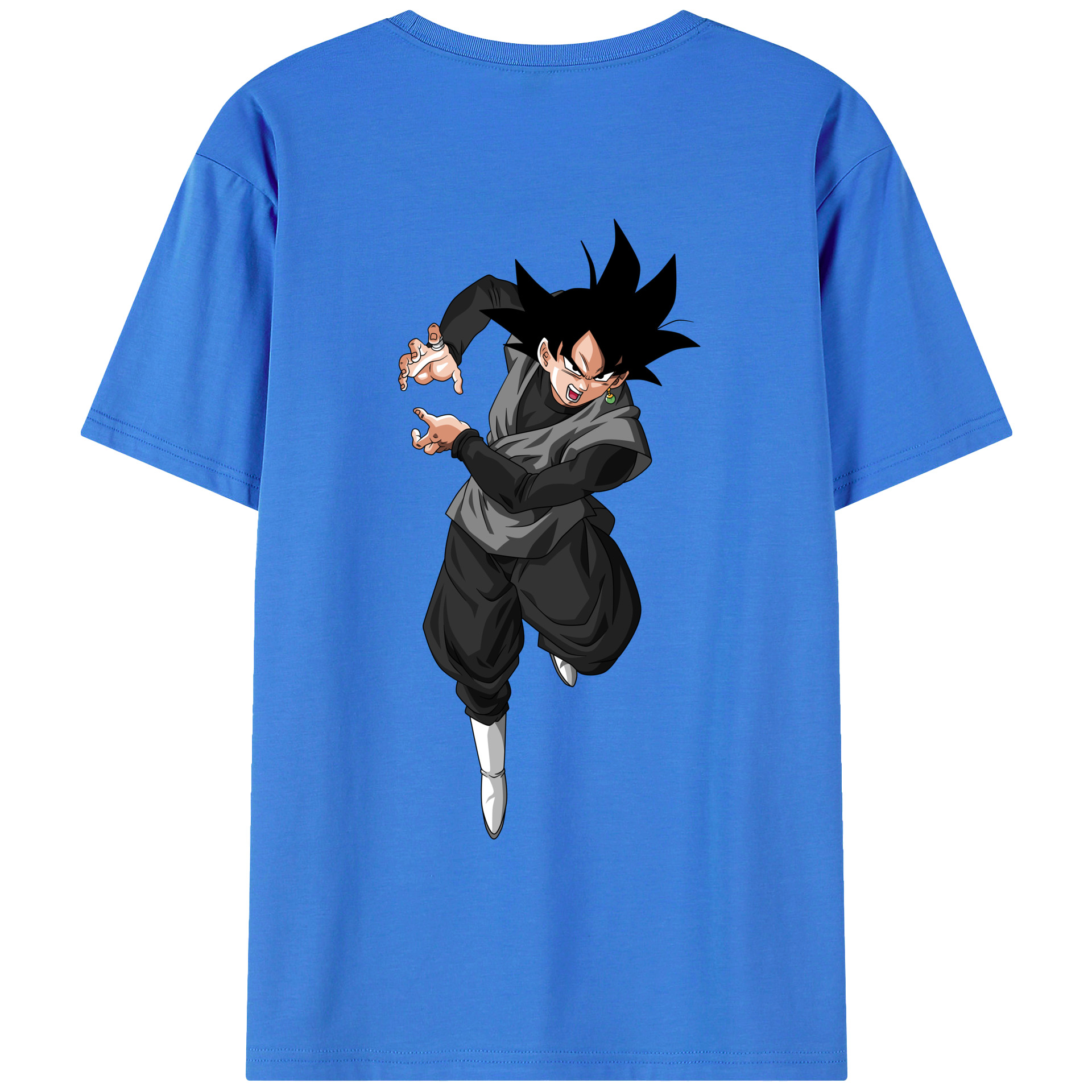 （画像用） ドラゴンボール ベジータ四世（Bejīta Yonsei）DRAGON BALL Vegeta IV 綿100％ メンズ半袖Tシャツ（バックプリント） 通気性