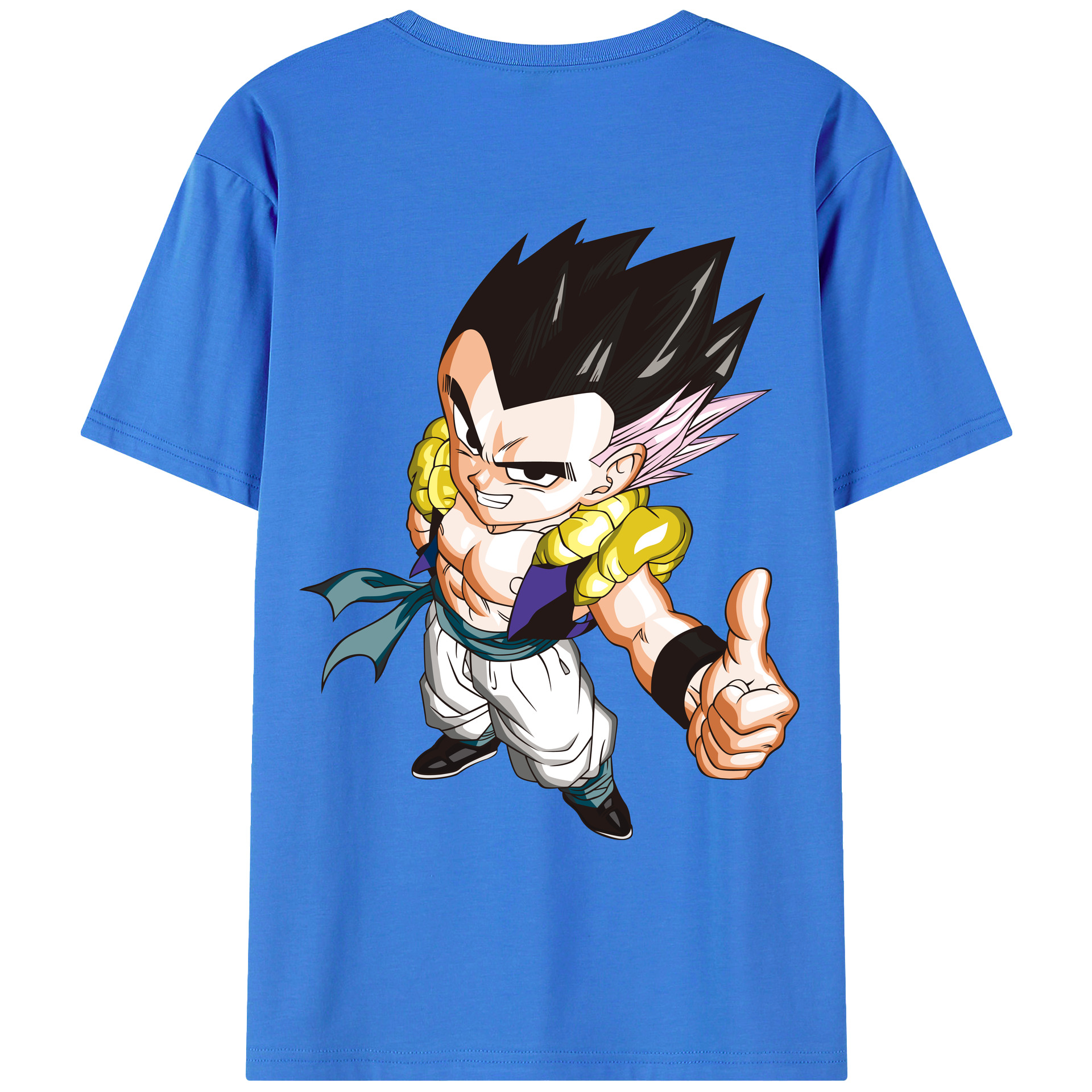 （画像用） ドラゴンボール ベジータ四世（Bejīta Yonsei）DRAGON BALL Vegeta IV 綿100％ メンズ半袖Tシャツ（バックプリント） 通気性
