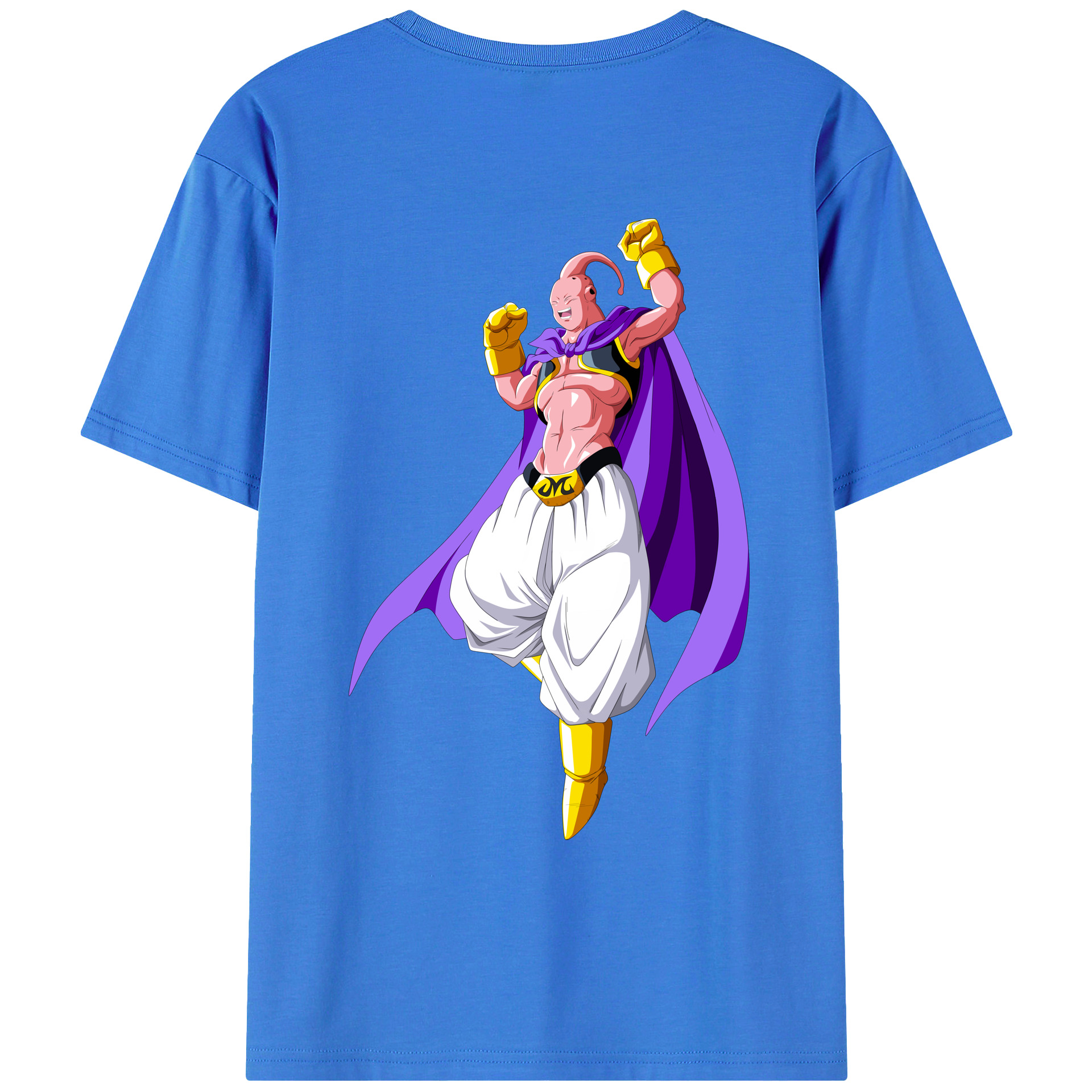 （画像用） ドラゴンボール 魔人ブウ DRAGON BALL Majin Buu 綿100％ メンズ半袖Tシャツ（バックプリント） 通気性