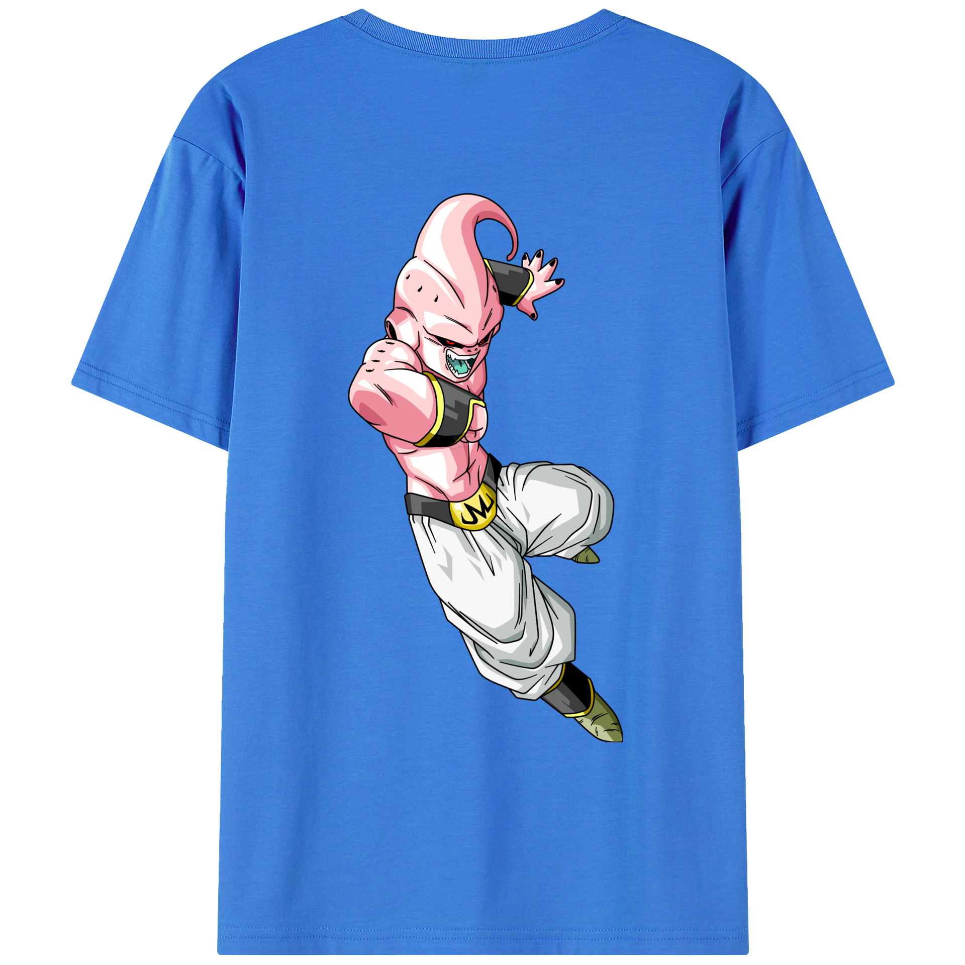 （画像用） ドラゴンボール 魔人ブウ DRAGON BALL Majin Buu 綿100％ メンズ半袖Tシャツ（バックプリント） 通気性