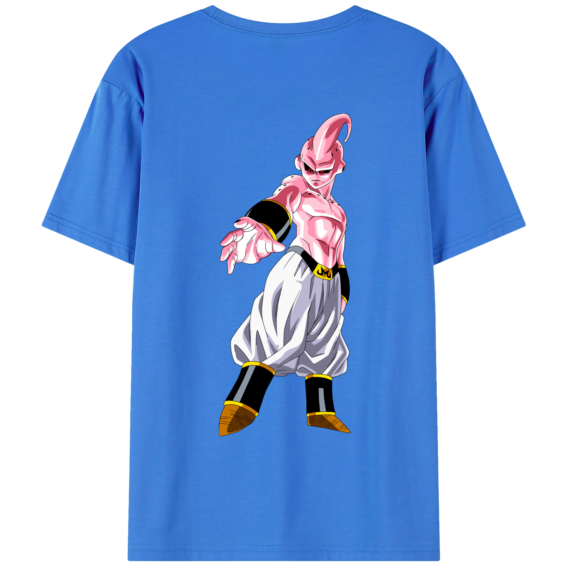 （画像用） ドラゴンボール 魔人ブウ DRAGON BALL Majin Buu 綿100％ メンズ半袖Tシャツ（バックプリント） 通気性