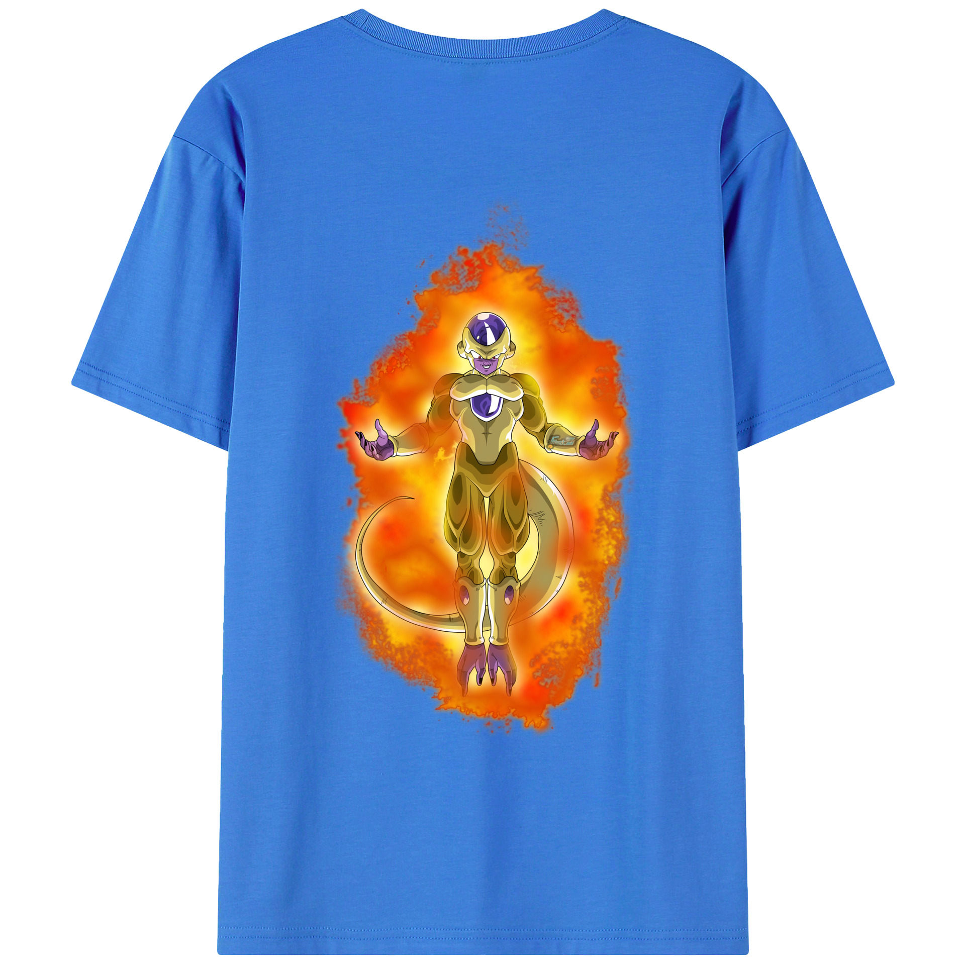 （画像用） ドラゴンボール フリーザ DRAGON BALL Frieza 綿100％ メンズ半袖Tシャツ（バックプリント） 通気性