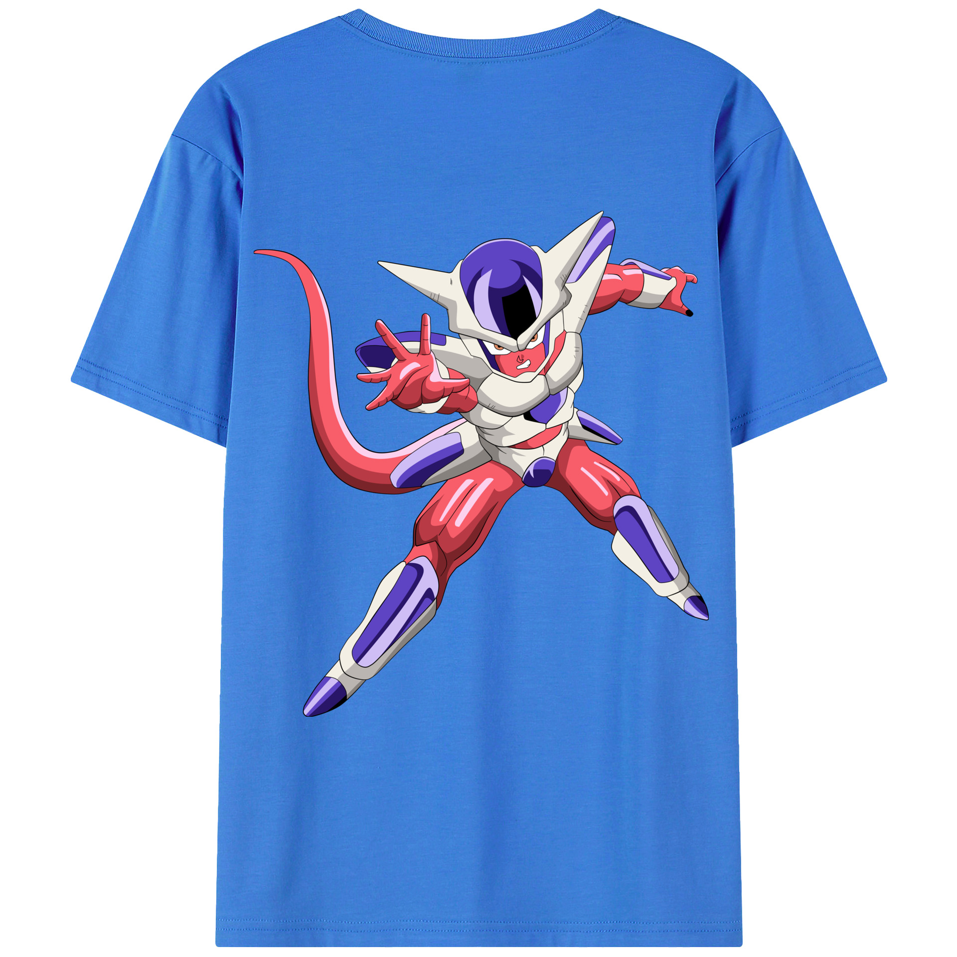 （画像用） ドラゴンボール フリーザ DRAGON BALL Frieza 綿100％ メンズ半袖Tシャツ（バックプリント） 通気性