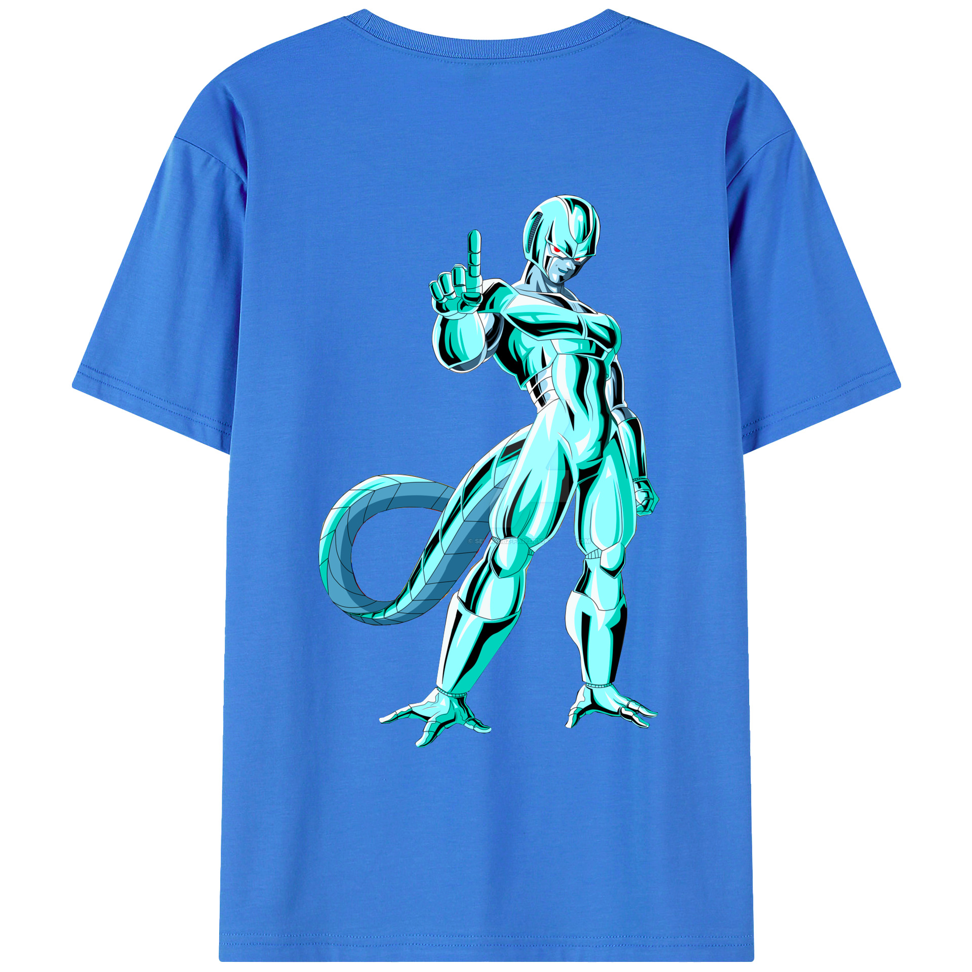 （画像用） ドラゴンボール クウラ DRAGON BALL Cooler Coora 綿100％ メンズ半袖Tシャツ（バックプリント） 通気性