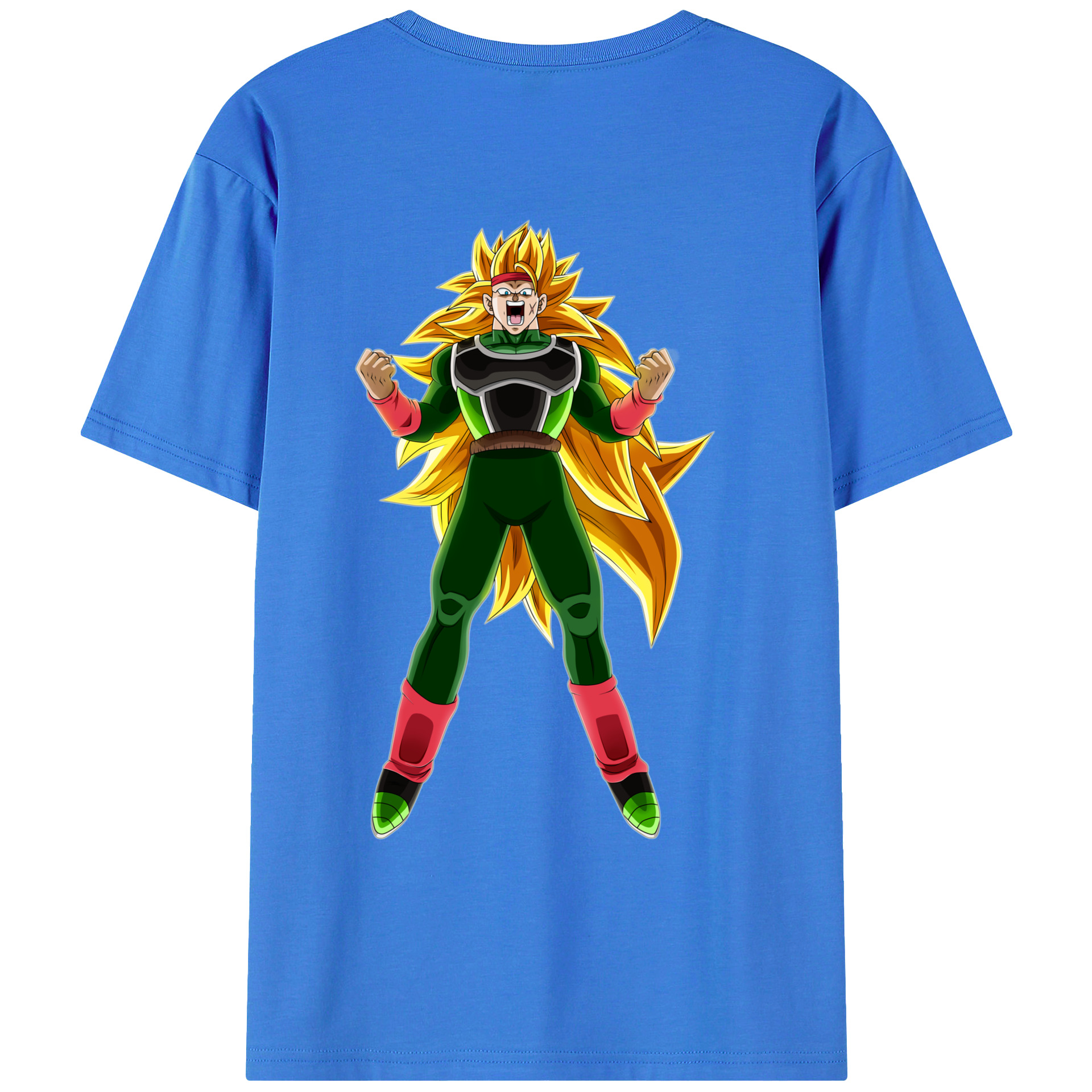 （画像用） ドラゴンボール ブロリー DRAGON BALL Broli 綿100％ メンズ半袖Tシャツ（バックプリント） 通気性