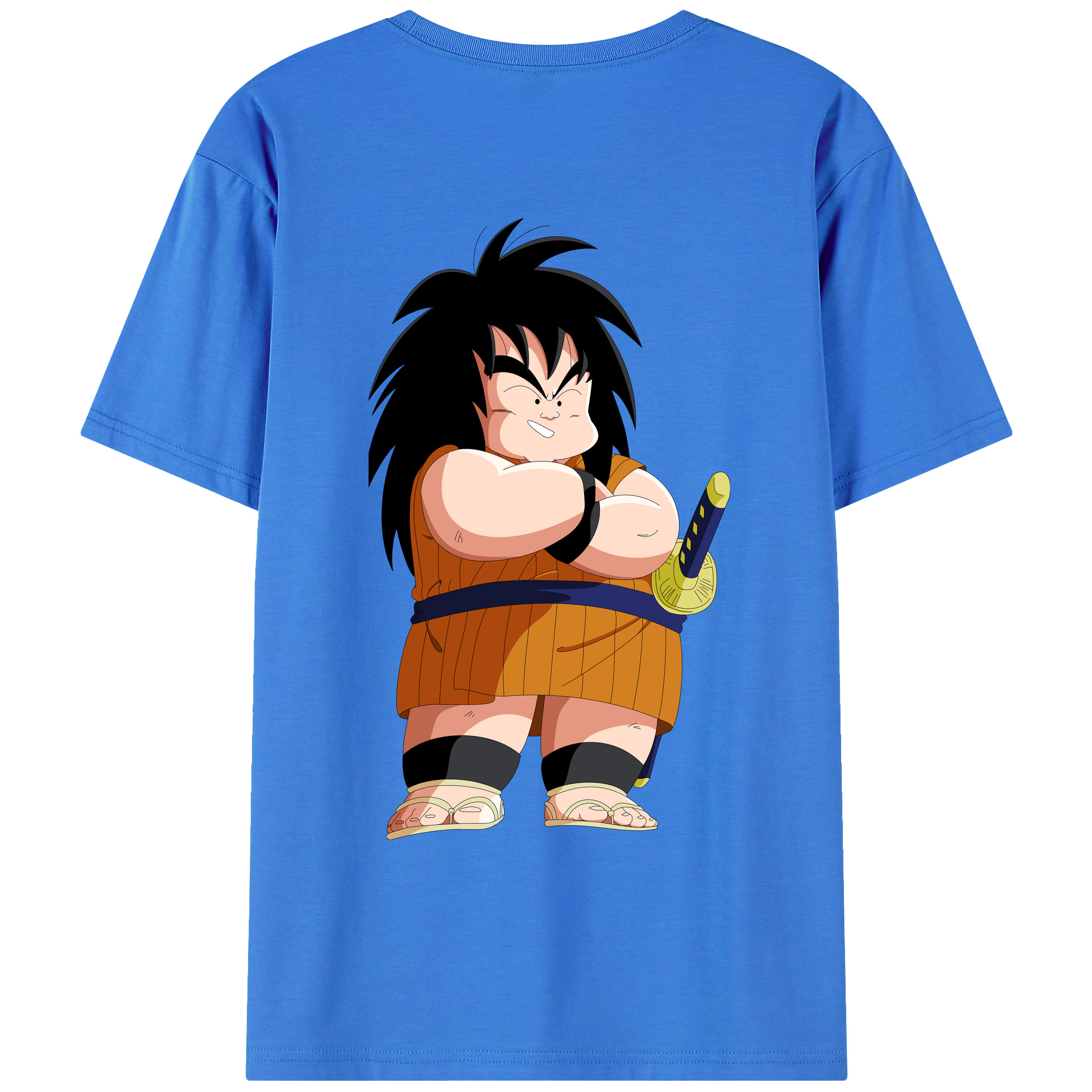 （画像用） ドラゴンボール やじろべえ DRAGON BALL Yajirobe 綿100％ メンズ半袖Tシャツ（バックプリント） 通気性