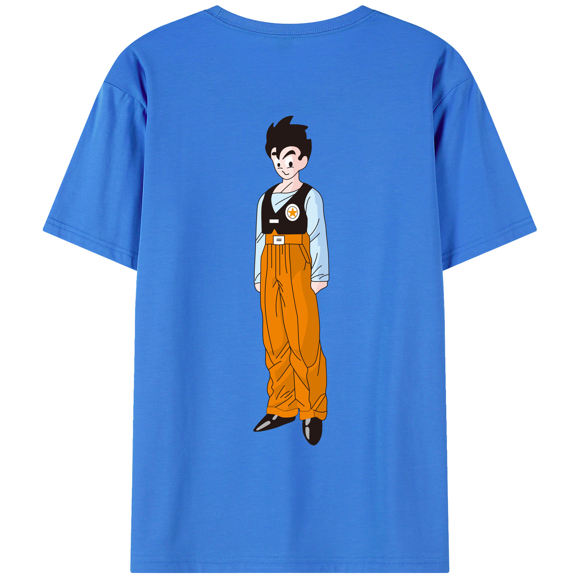 （画像用） ドラゴンボール DRAGON BALL 綿100％ メンズ半袖Tシャツ（バックプリント） 通気性