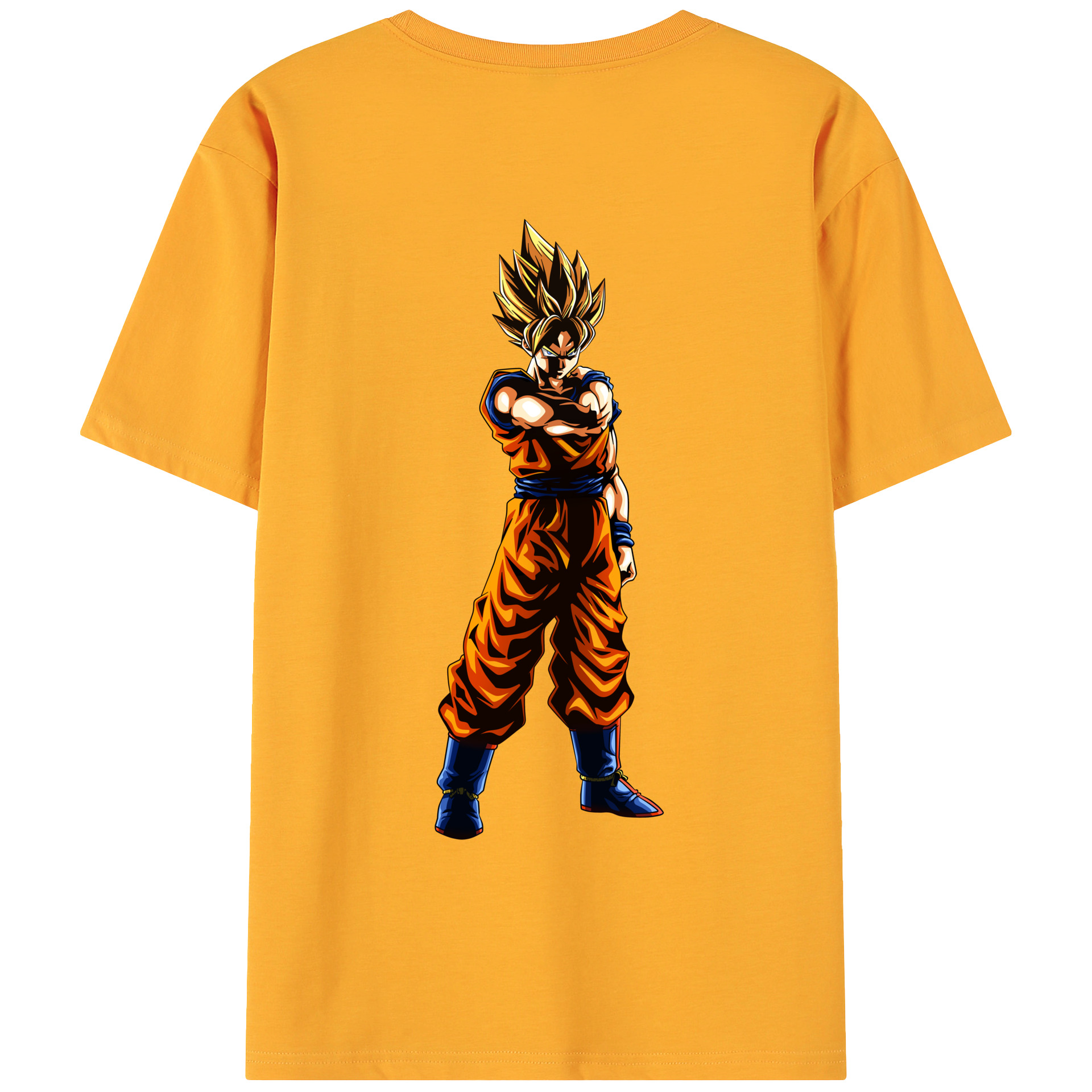 （画像用） ドラゴンボール 孫 悟飯（そんごはん）DRAGON BALL Son Gohan 綿100％ メンズ半袖Tシャツ（バックプリント） 通気性