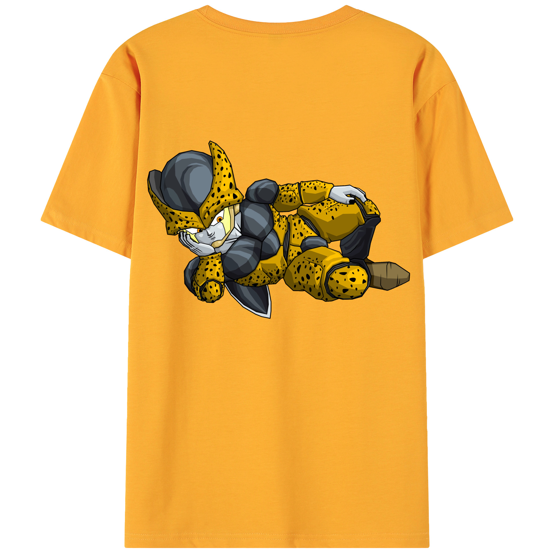 （画像用） ドラゴンボール セル DRAGON BALL Cell 綿100％ メンズ半袖Tシャツ（バックプリント） 通気性