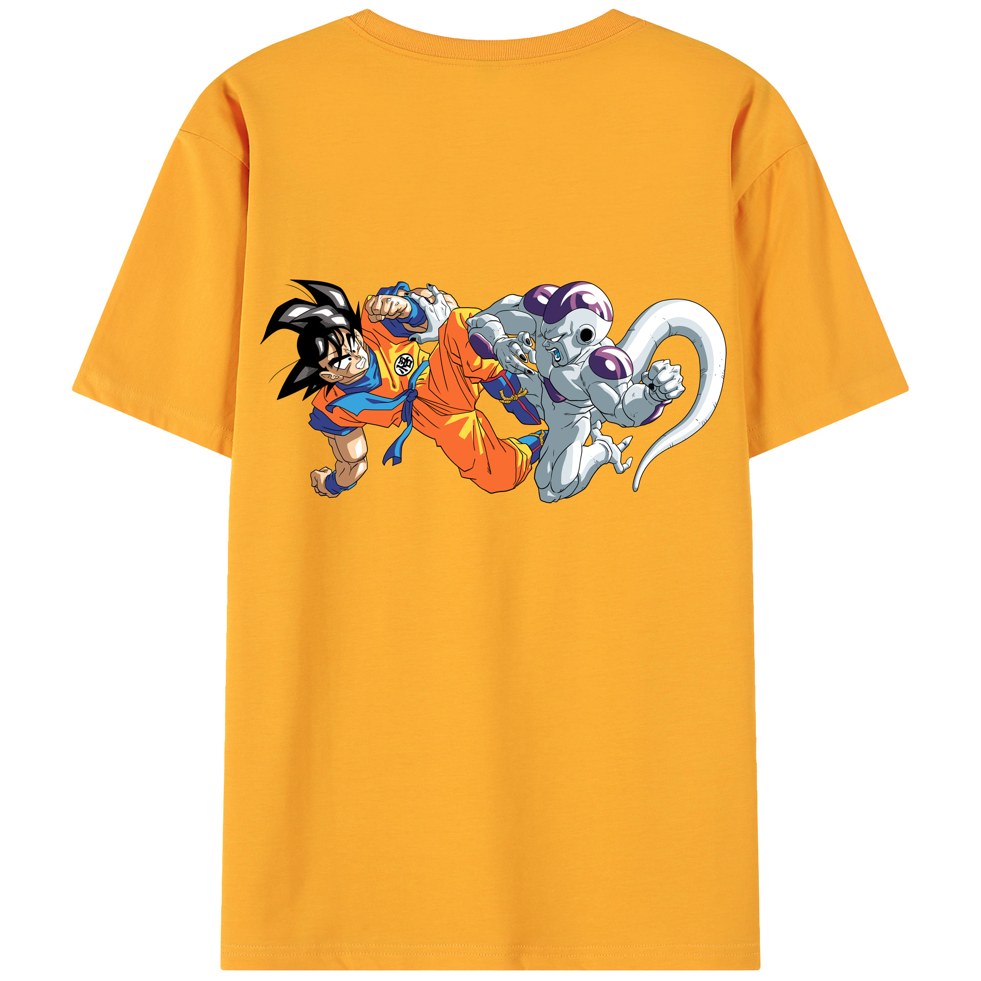 （画像用） ドラゴンボール 孫悟空（そん ごくう）Son Goku カカロット DRAGON BALL Kakarotto 綿100％ メンズ半袖Tシャツ（バックプリント） 通気性