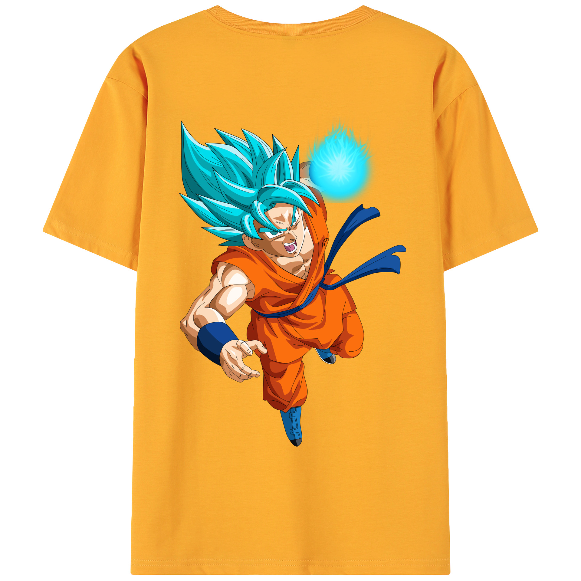 （画像用） ドラゴンボール 孫悟空（そん ごくう）Son Goku カカロット DRAGON BALL Kakarotto 綿100％ メンズ半袖Tシャツ（バックプリント） 通気性