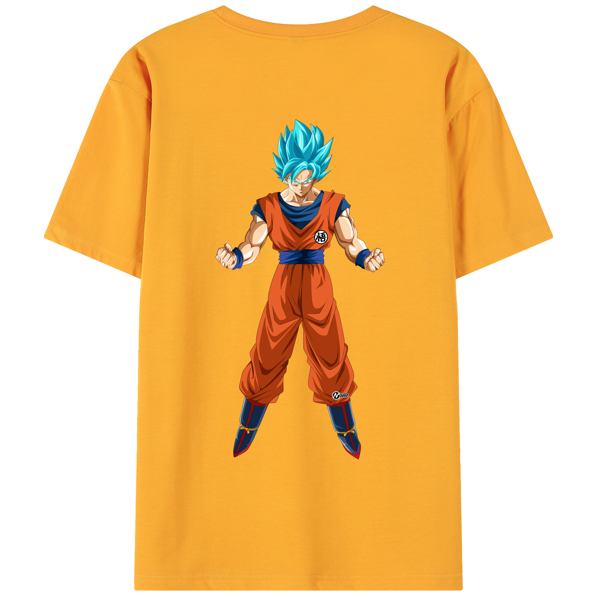 （画像用） ドラゴンボール 孫悟空（そん ごくう）Son Goku カカロット DRAGON BALL Kakarotto 綿100％ メンズ半袖Tシャツ（バックプリント） 通気性