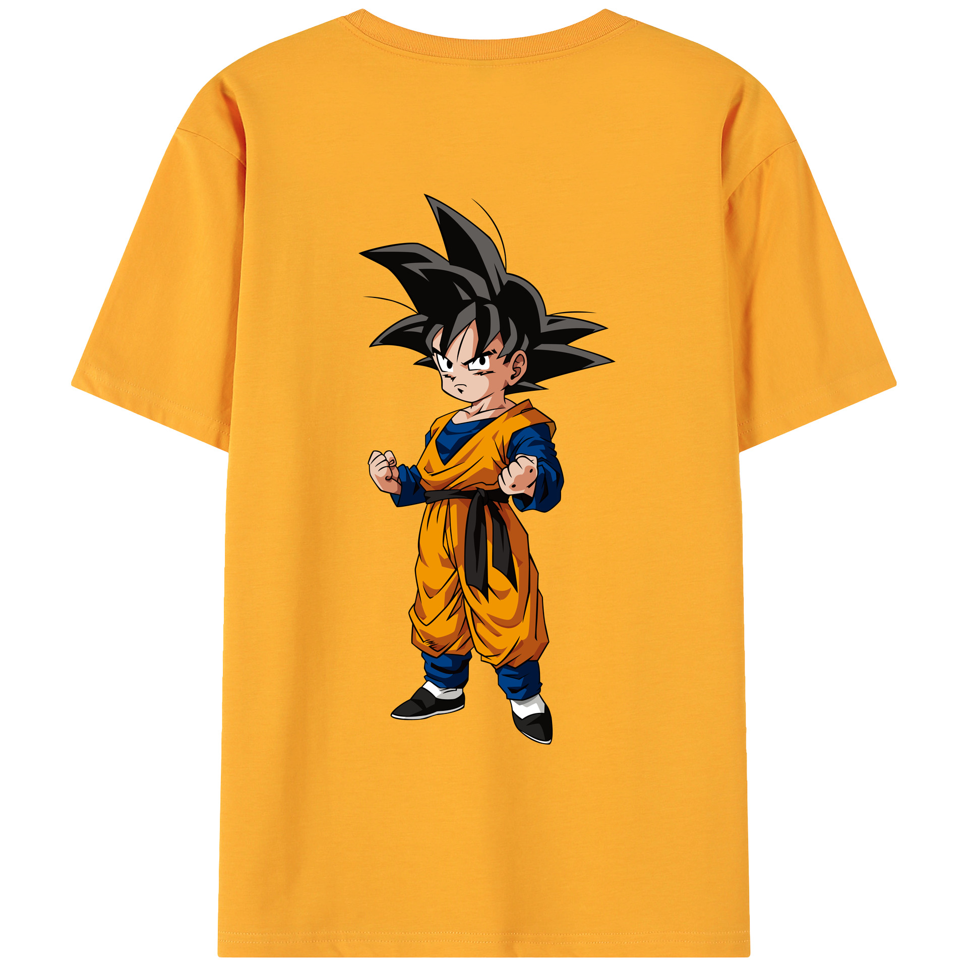 （画像用） ドラゴンボール 孫悟空（そん ごくう）Son Goku カカロット DRAGON BALL Kakarotto 綿100％ メンズ半袖Tシャツ（バックプリント） 通気性