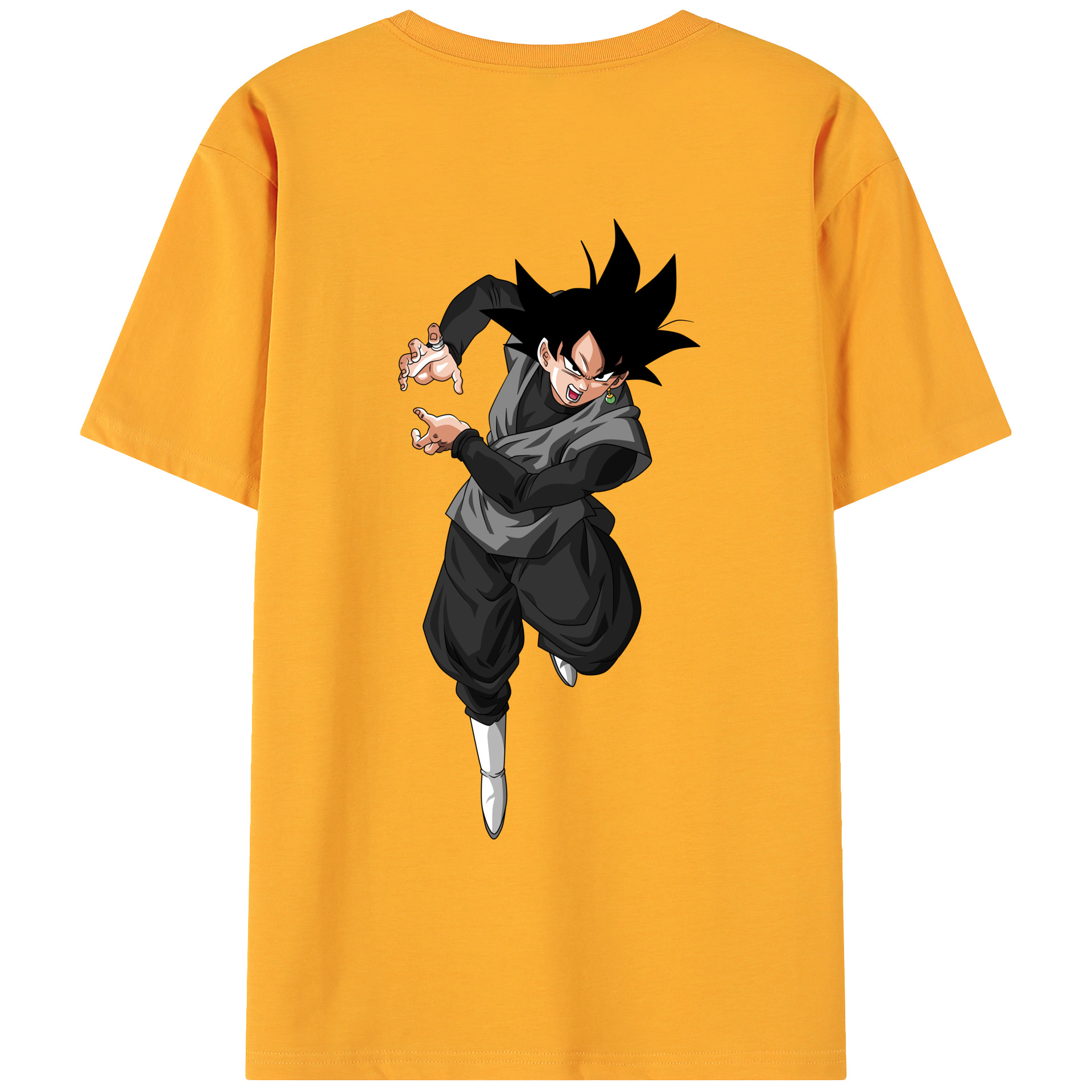（画像用） ドラゴンボール ベジータ四世（Bejīta Yonsei）DRAGON BALL Vegeta IV 綿100％ メンズ半袖Tシャツ（バックプリント） 通気性