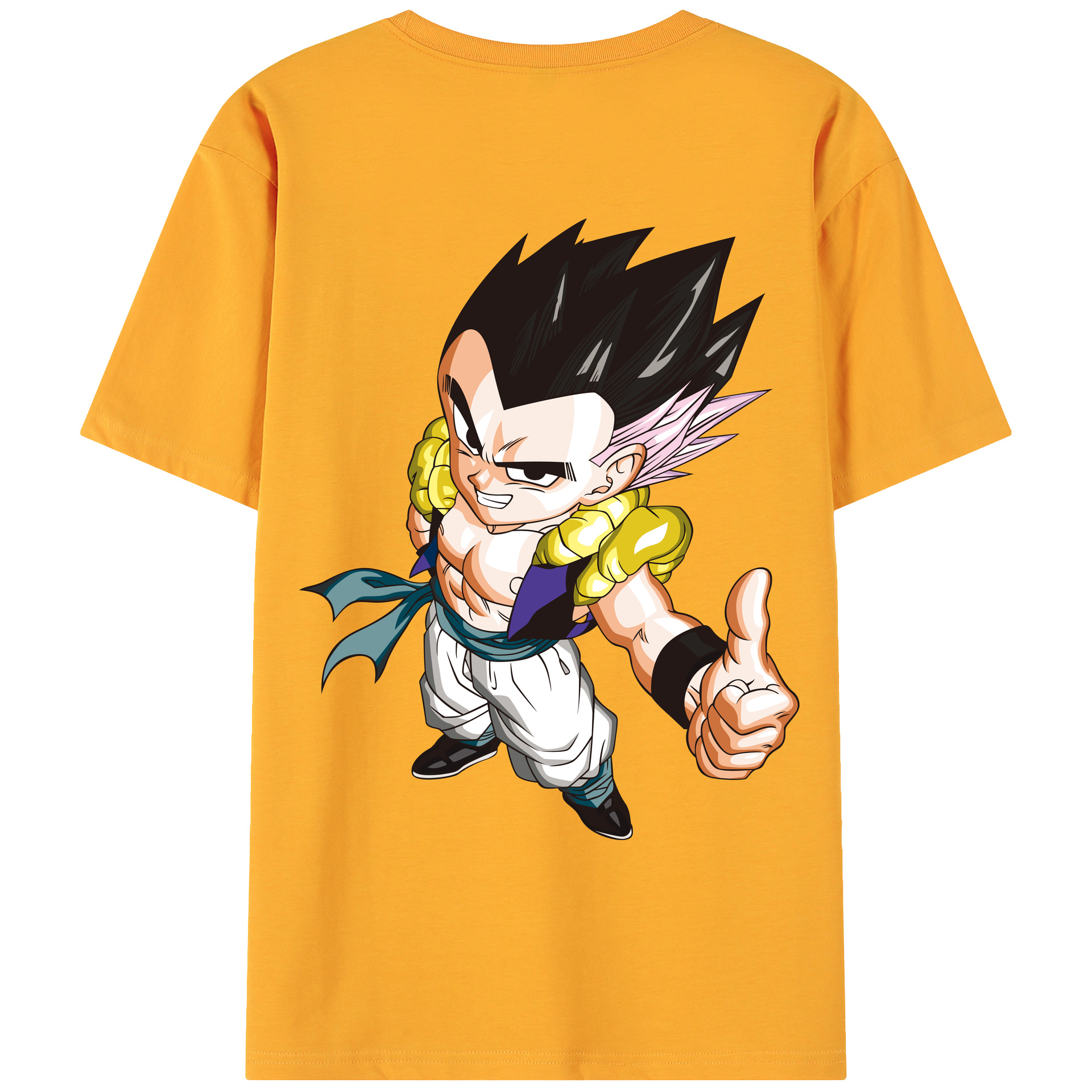 （画像用） ドラゴンボール ベジータ四世（Bejīta Yonsei）DRAGON BALL Vegeta IV 綿100％ メンズ半袖Tシャツ（バックプリント） 通気性