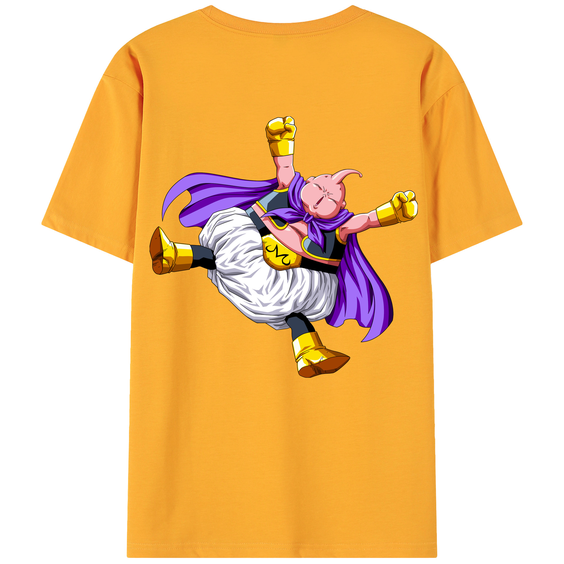 （画像用） ドラゴンボール 魔人ブウ DRAGON BALL Majin Buu 綿100％ メンズ半袖Tシャツ（バックプリント） 通気性