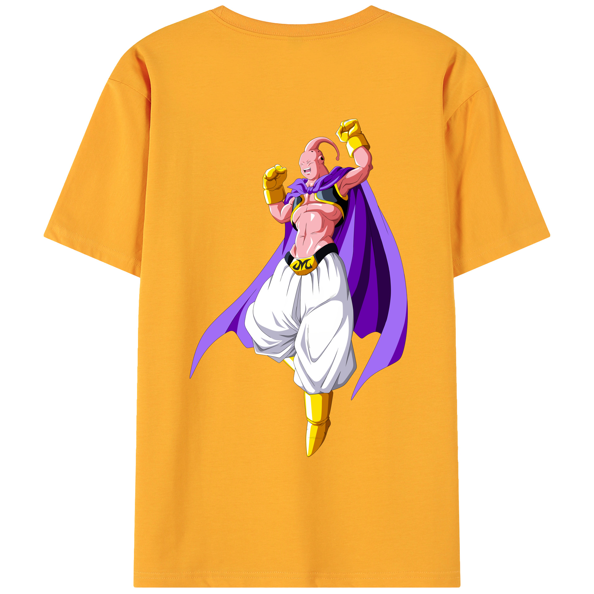 （画像用） ドラゴンボール 魔人ブウ DRAGON BALL Majin Buu 綿100％ メンズ半袖Tシャツ（バックプリント） 通気性