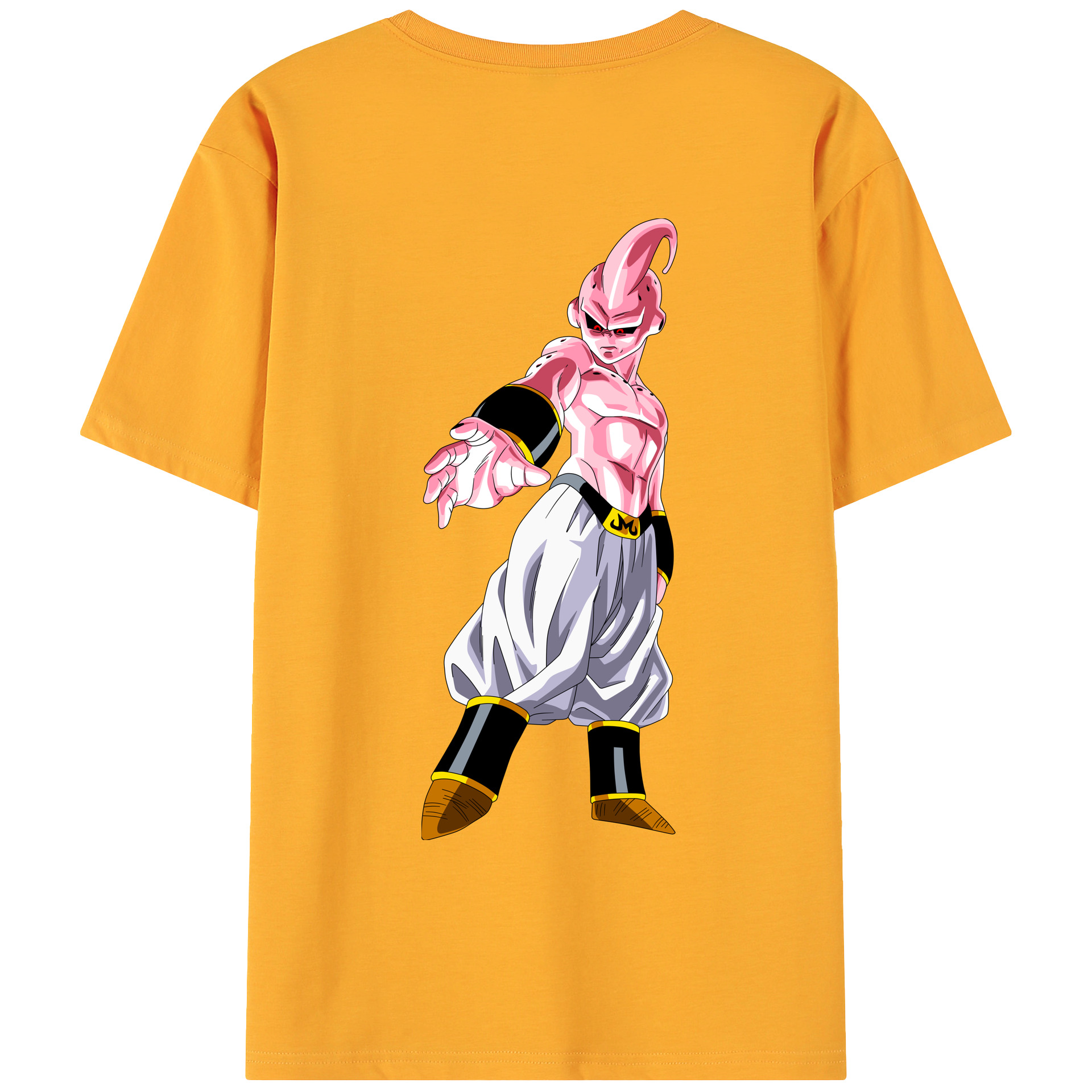 （画像用） ドラゴンボール 魔人ブウ DRAGON BALL Majin Buu 綿100％ メンズ半袖Tシャツ（バックプリント） 通気性