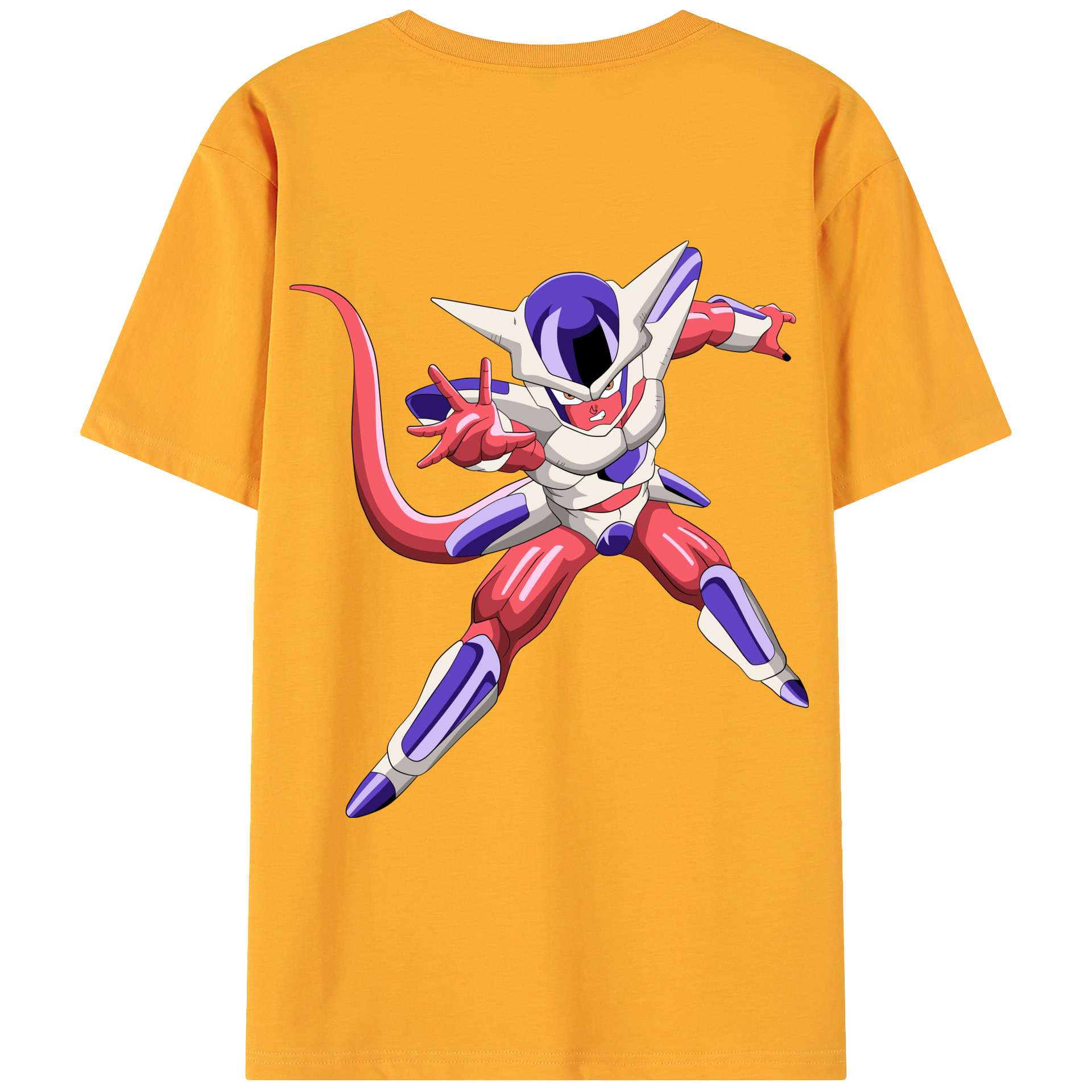 （画像用） ドラゴンボール フリーザ DRAGON BALL Frieza 綿100％ メンズ半袖Tシャツ（バックプリント） 通気性