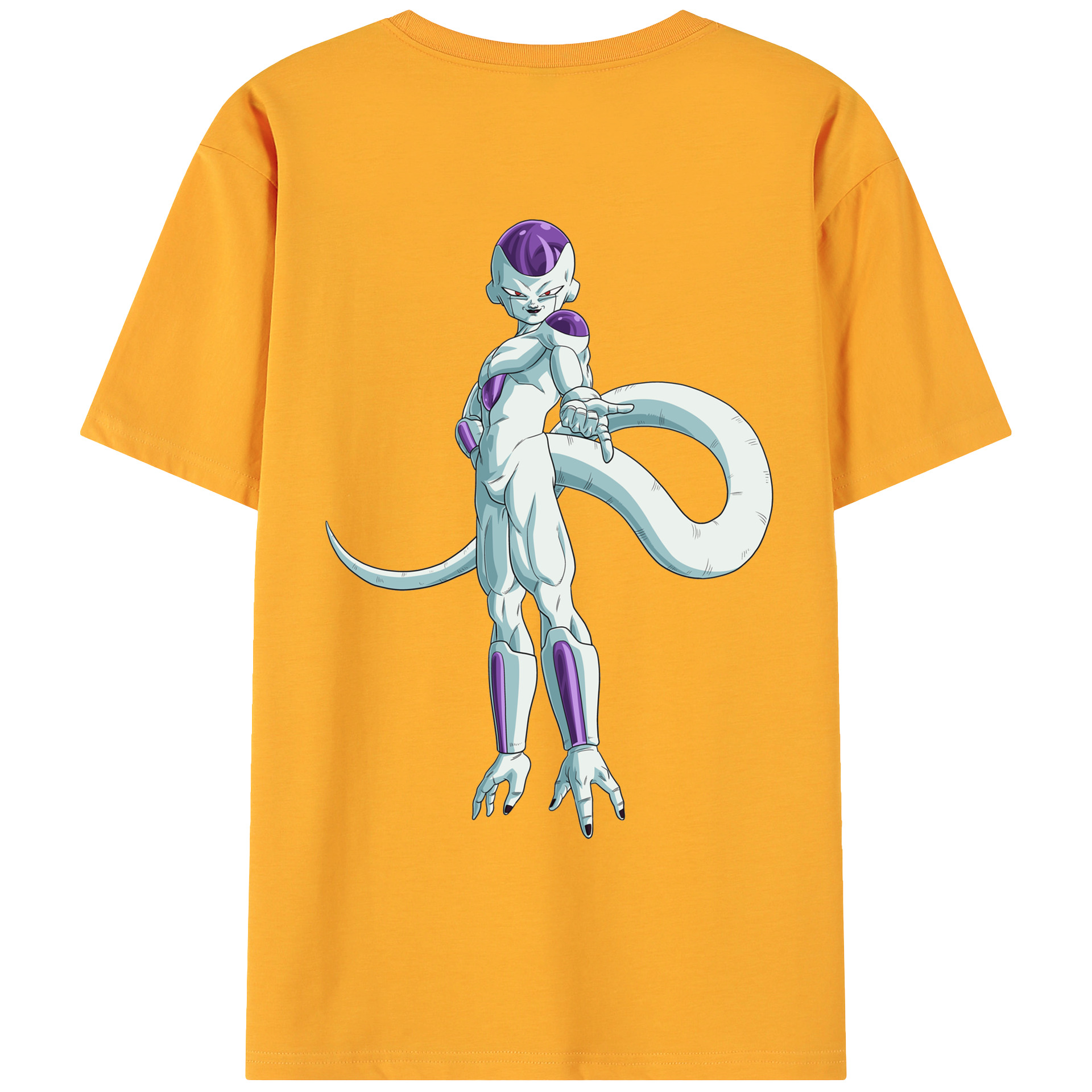 （画像用） ドラゴンボール フリーザ DRAGON BALL Frieza 綿100％ メンズ半袖Tシャツ（バックプリント） 通気性