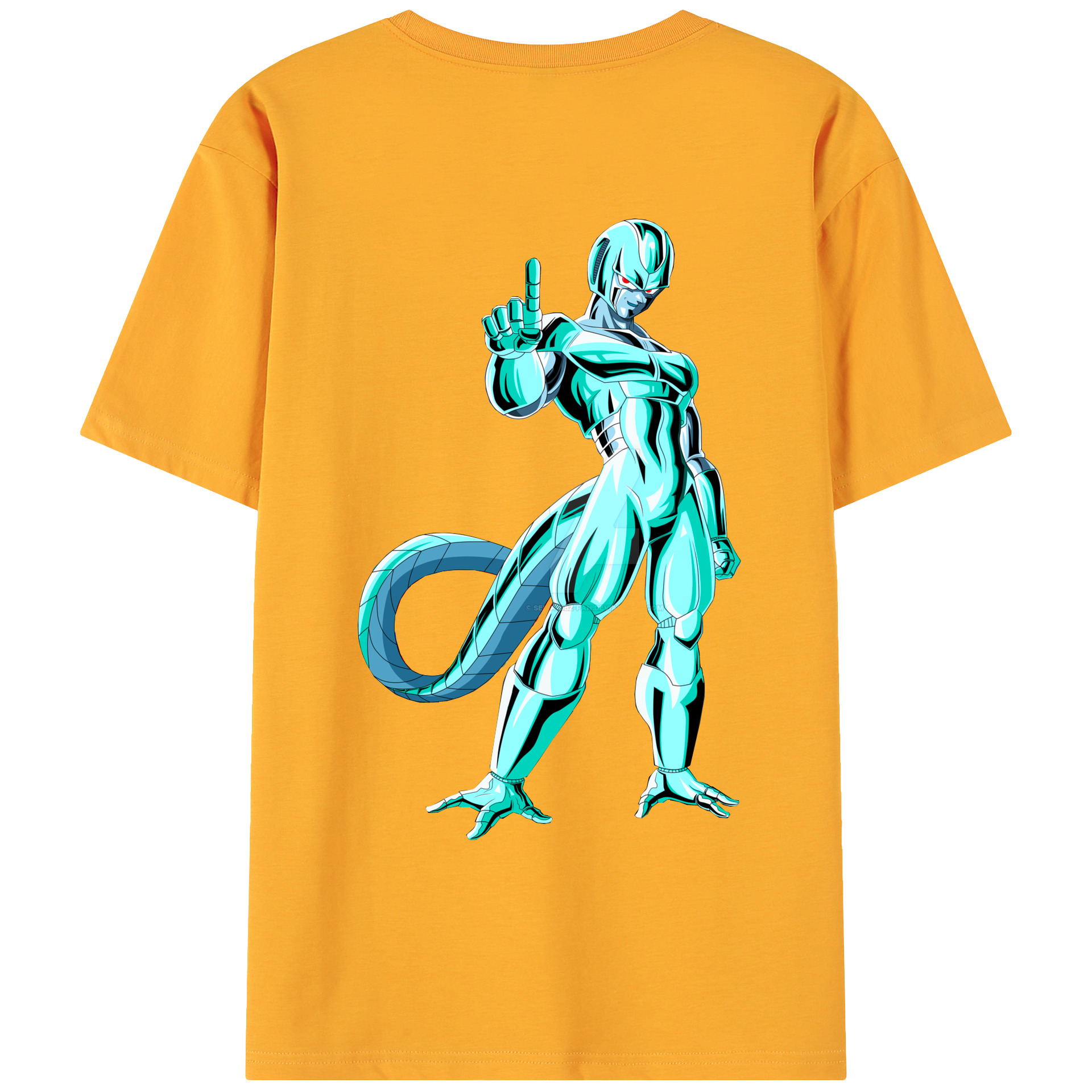 （画像用） ドラゴンボール クウラ DRAGON BALL Cooler Coora 綿100％ メンズ半袖Tシャツ（バックプリント） 通気性