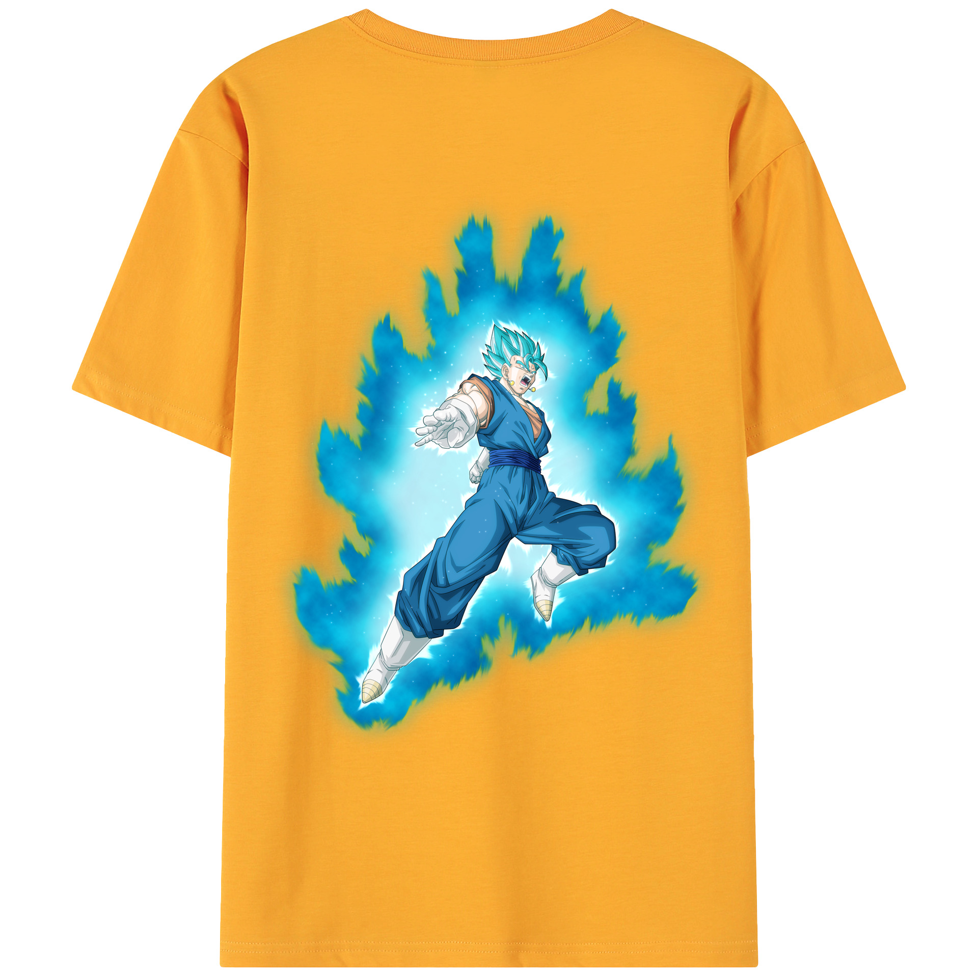 （画像用） ドラゴンボール ベジット DRAGON BALL Vegetto 綿100％ メンズ半袖Tシャツ（バックプリント） 通気性