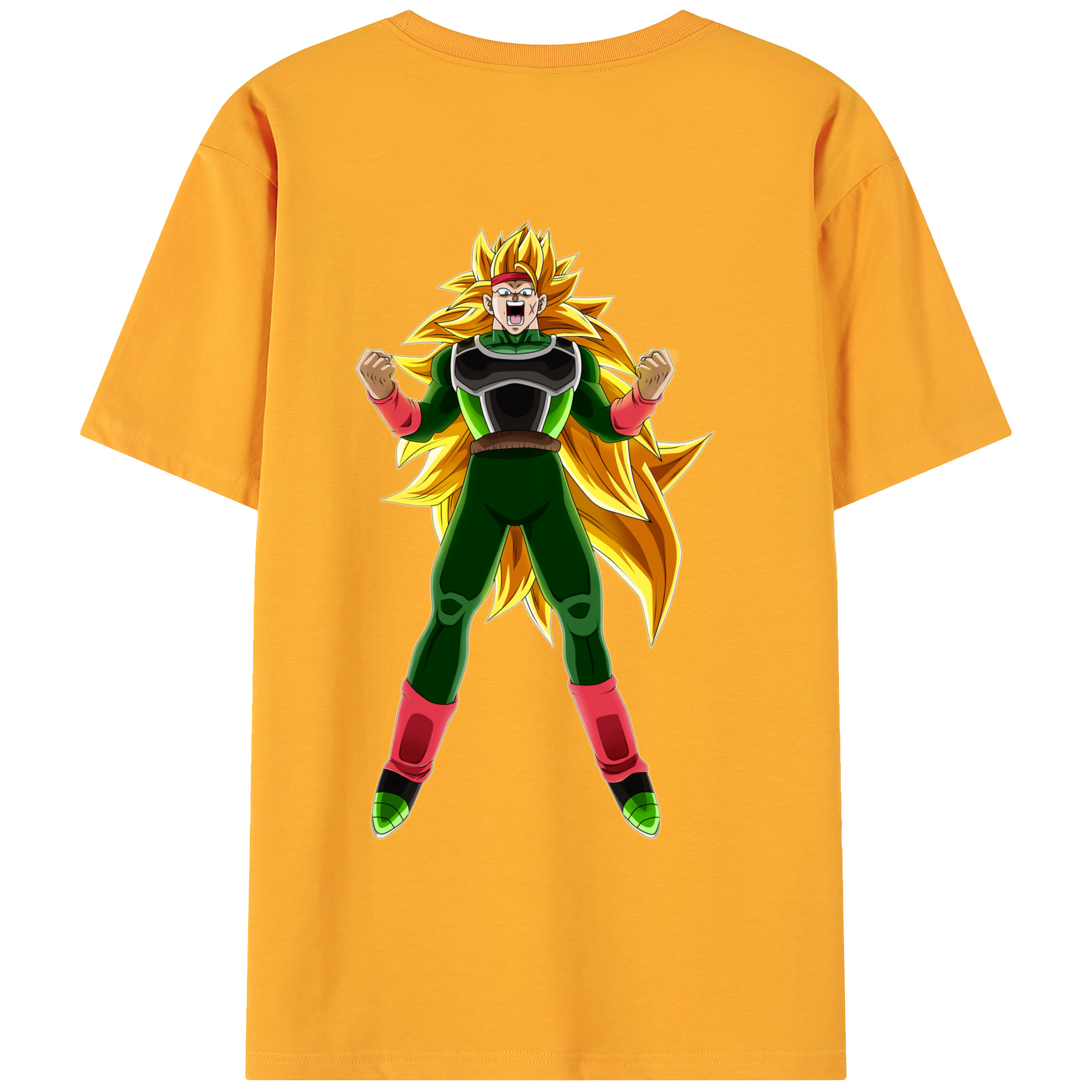（画像用） ドラゴンボール ブロリー DRAGON BALL Broli 綿100％ メンズ半袖Tシャツ（バックプリント） 通気性