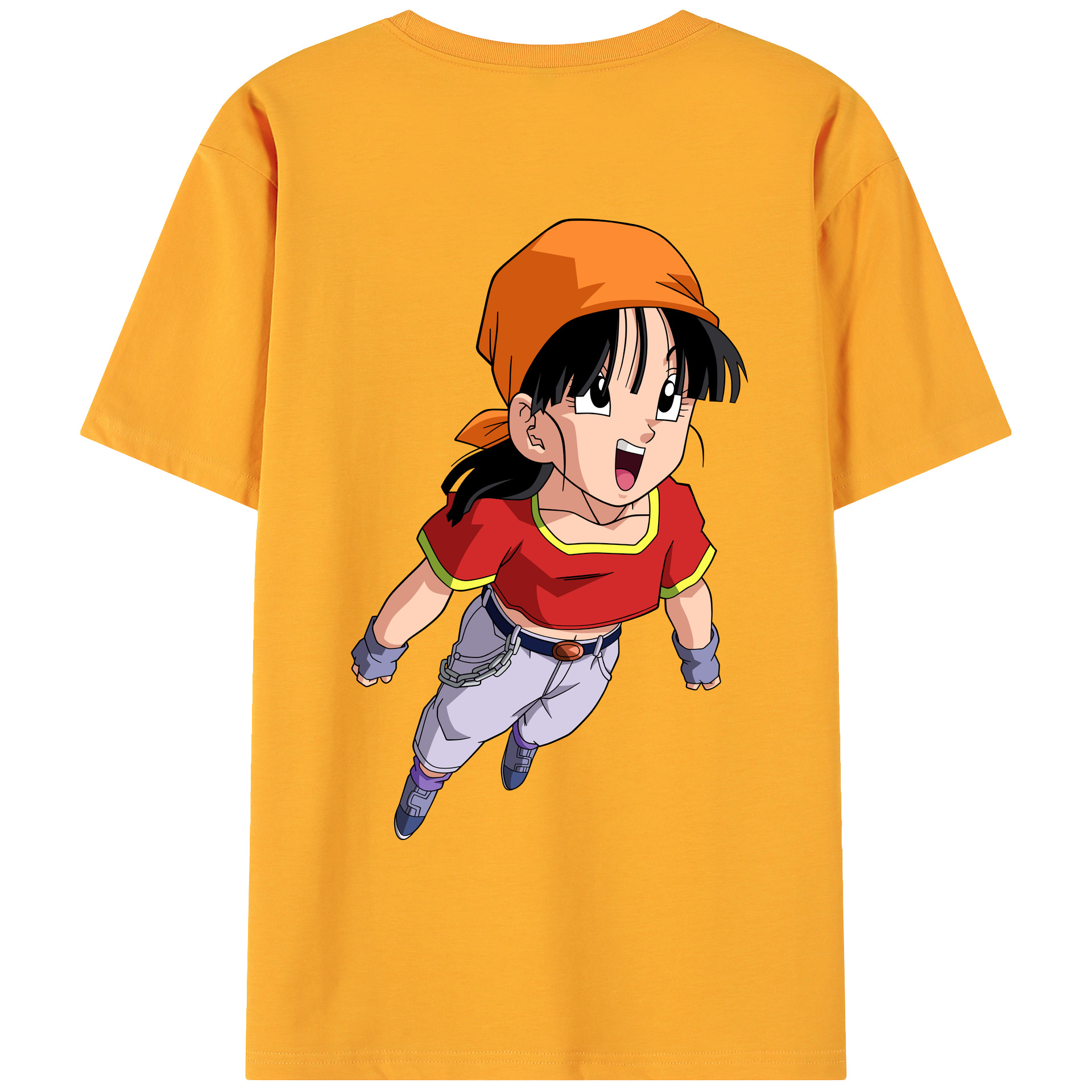 （画像用） ドラゴンボール パン DRAGON BALL Pan 綿100％ メンズ半袖Tシャツ（バックプリント） 通気性