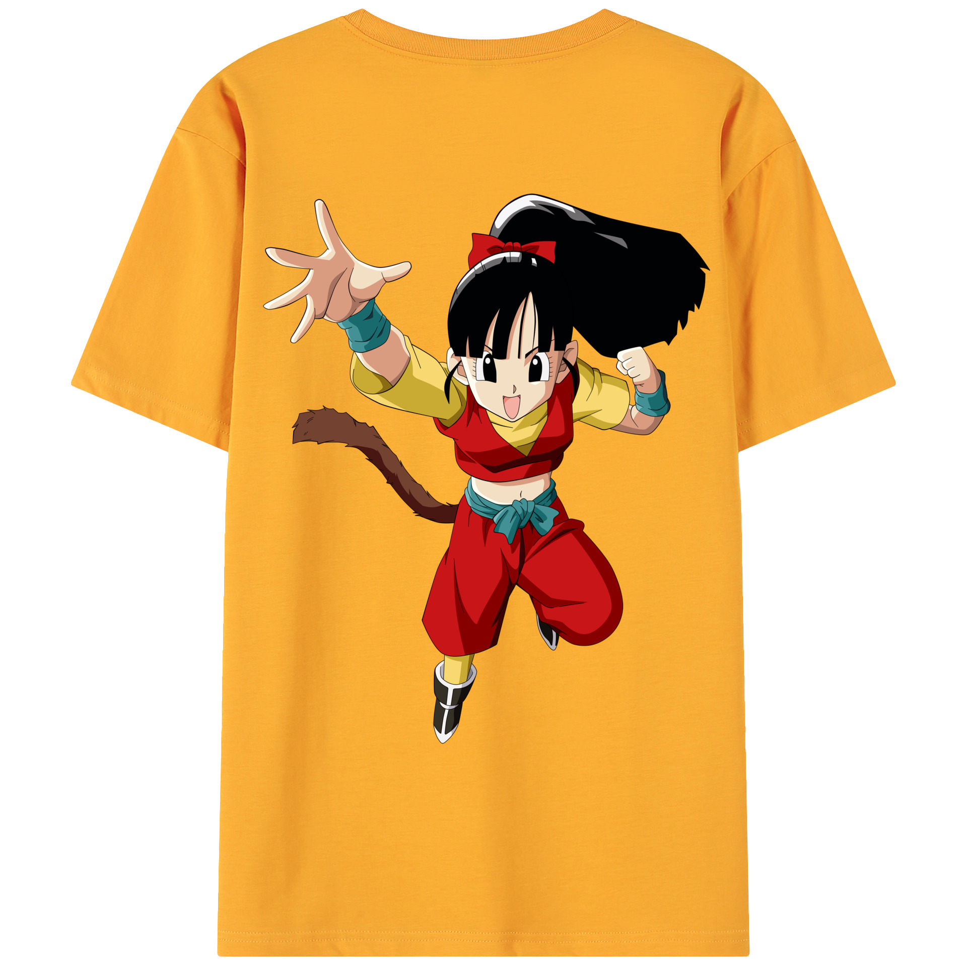 （画像用） ドラゴンボール パン DRAGON BALL Pan 綿100％ メンズ半袖Tシャツ（バックプリント） 通気性
