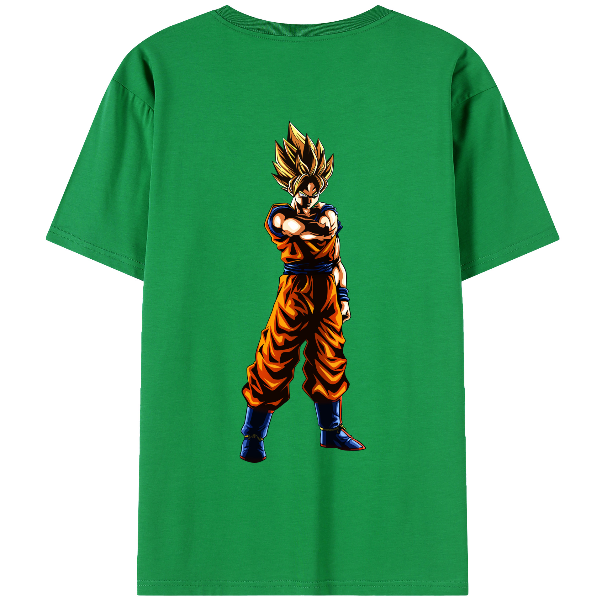 （画像用） ドラゴンボール 孫 悟飯（そんごはん）DRAGON BALL Son Gohan 綿100％ メンズ半袖Tシャツ（バックプリント） 通気性
