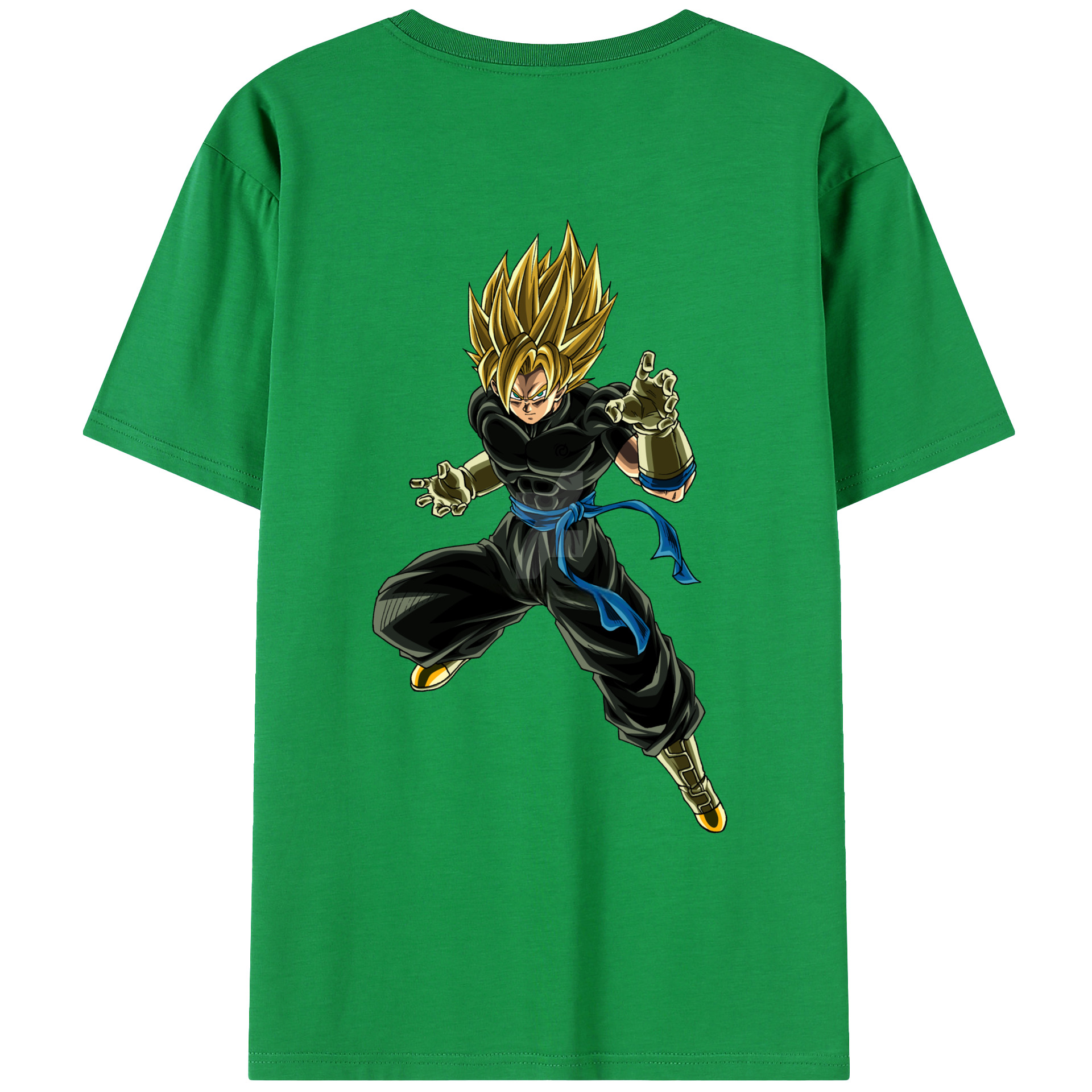 （画像用） ドラゴンボール ベジット DRAGON BALL Vegetto 綿100％ メンズ半袖Tシャツ（バックプリント） 通気性
