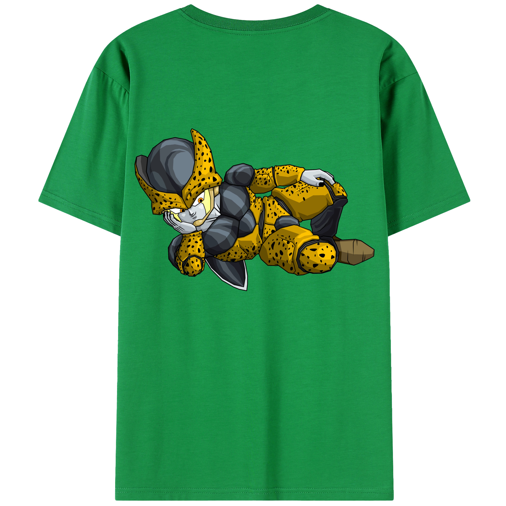 （画像用） ドラゴンボール セル DRAGON BALL Cell 綿100％ メンズ半袖Tシャツ（バックプリント） 通気性