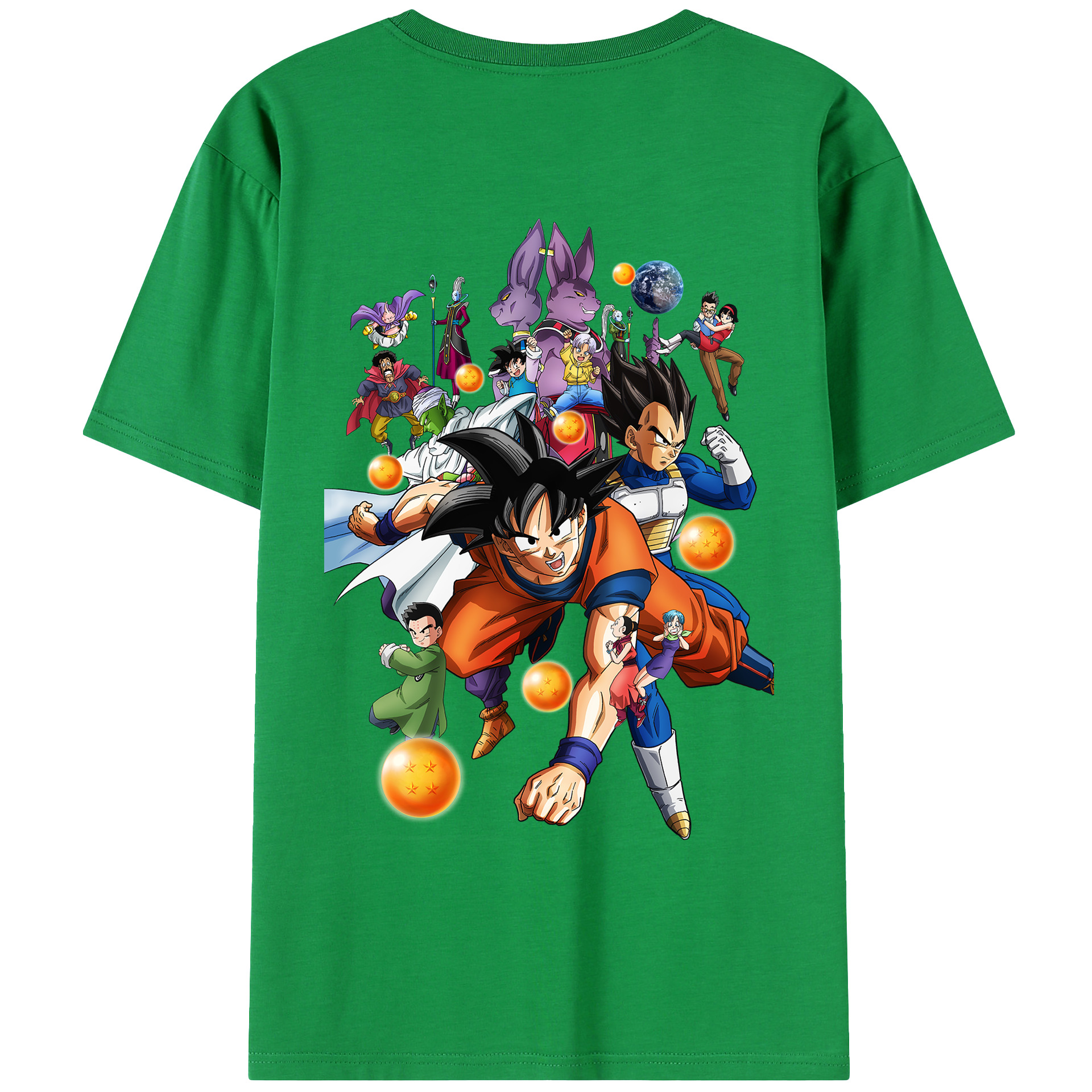 （画像用） ドラゴンボール DRAGON BALL 綿100％ メンズ半袖Tシャツ（バックプリント） 通気性