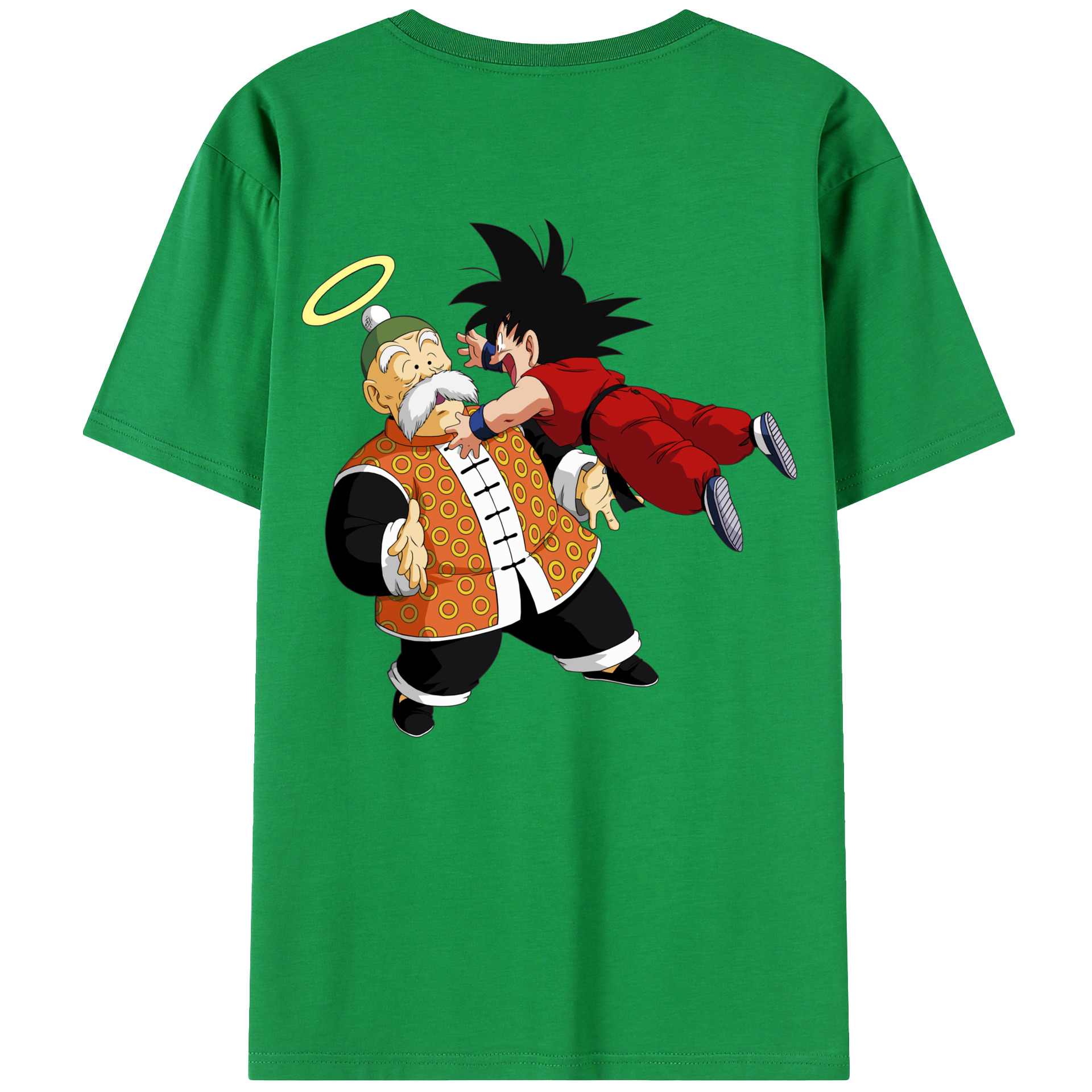 （画像用） ドラゴンボール 孫悟空（そん ごくう）Son Goku カカロット DRAGON BALL Kakarotto 綿100％ メンズ半袖Tシャツ（バックプリント） 通気性