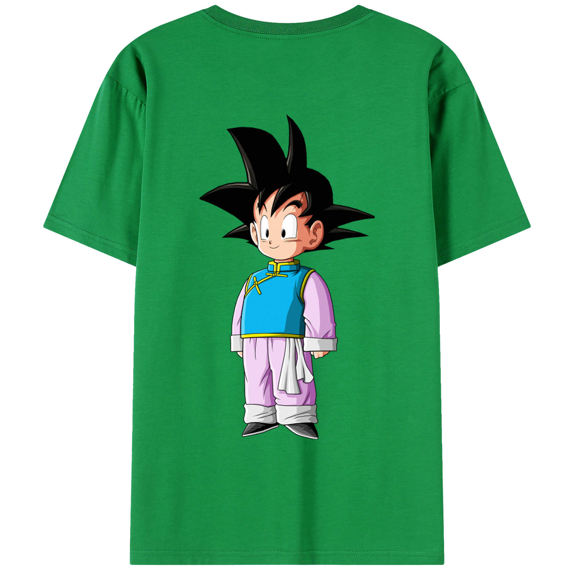 （画像用） ドラゴンボール 孫悟空（そん ごくう）Son Goku カカロット DRAGON BALL Kakarotto 綿100％ メンズ半袖Tシャツ（バックプリント） 通気性