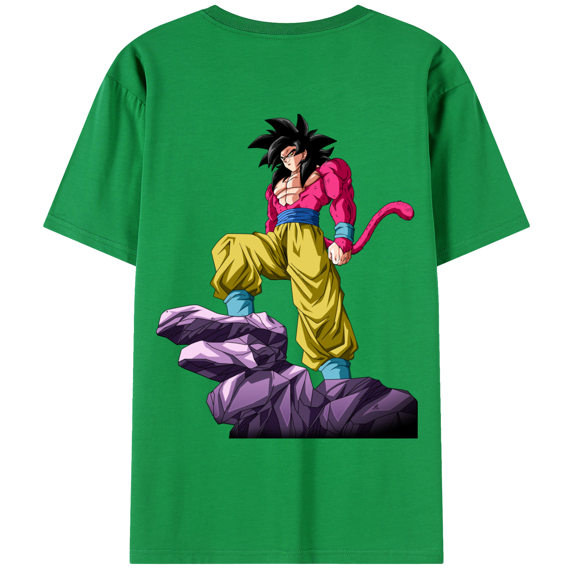 （画像用） ドラゴンボール 孫悟空（そん ごくう）Son Goku カカロット DRAGON BALL Kakarotto 綿100％ メンズ半袖Tシャツ（バックプリント） 通気性